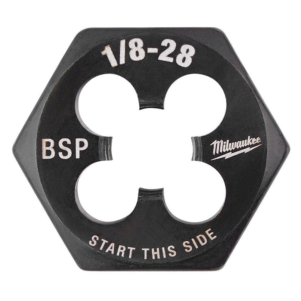 1/8"-28 BSP 1-Inch Hex Threading Die
