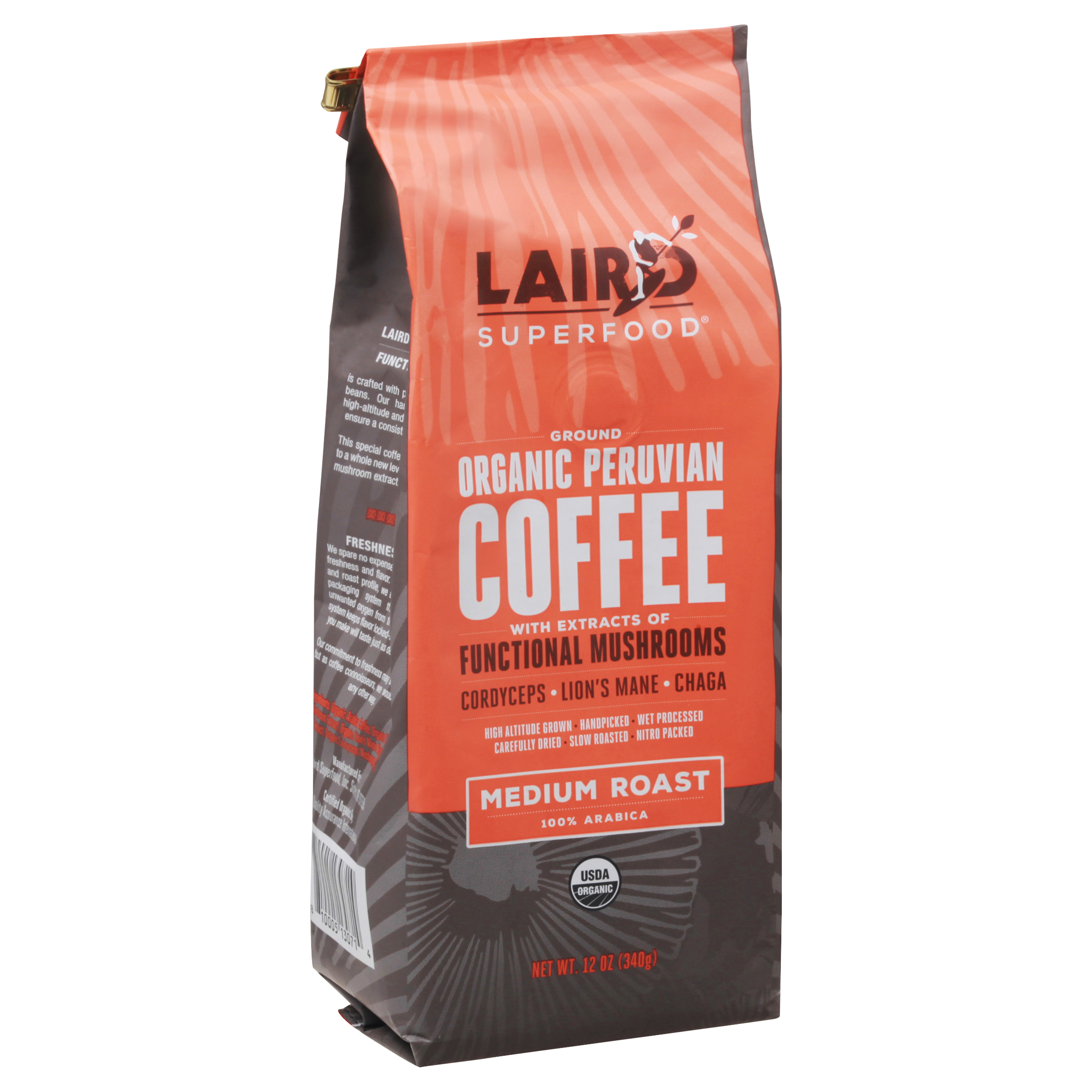 Laird Superfood Medium Roast Ground Organic Coffee