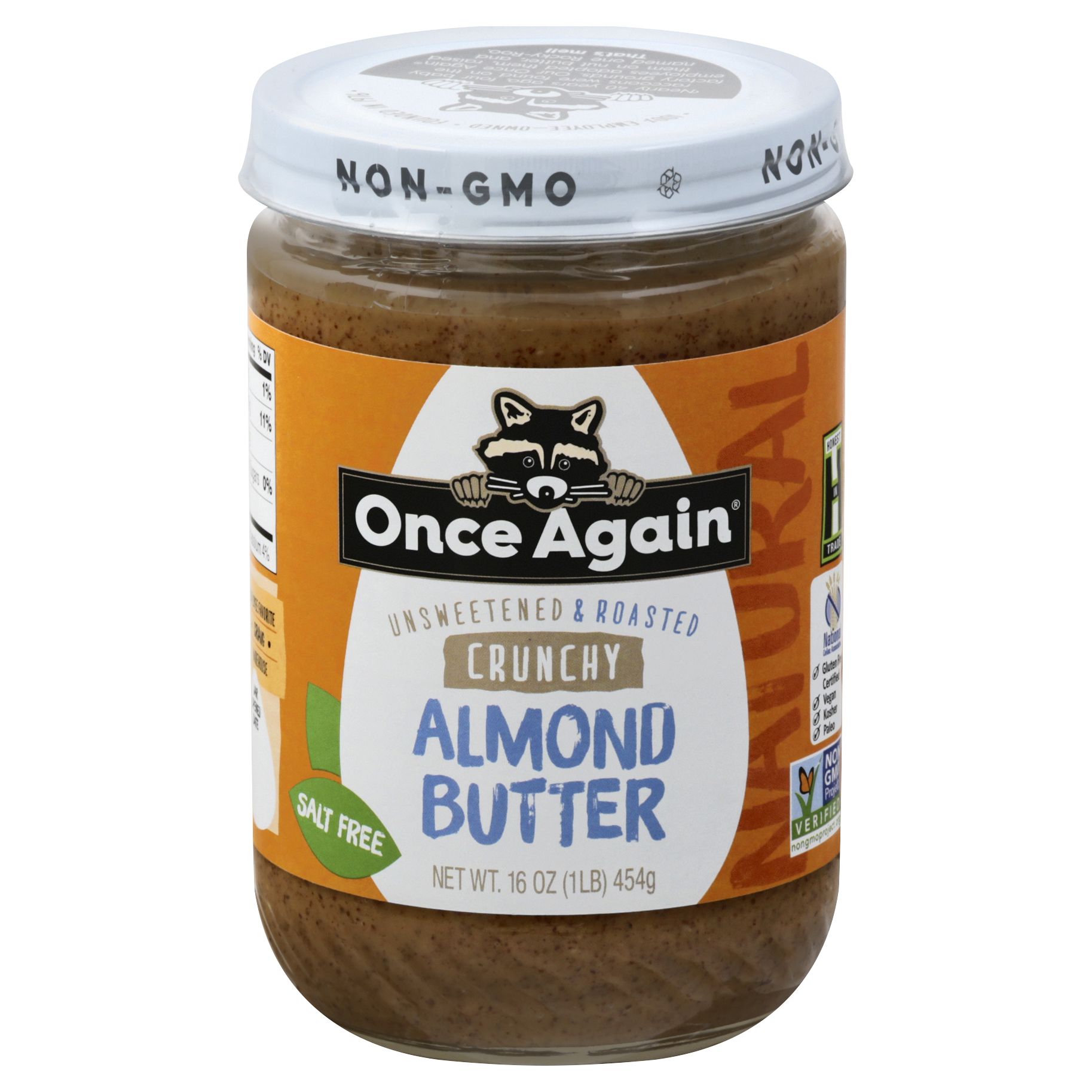 Once Again Crunchy Unsweetened & Roasted Almond Butter