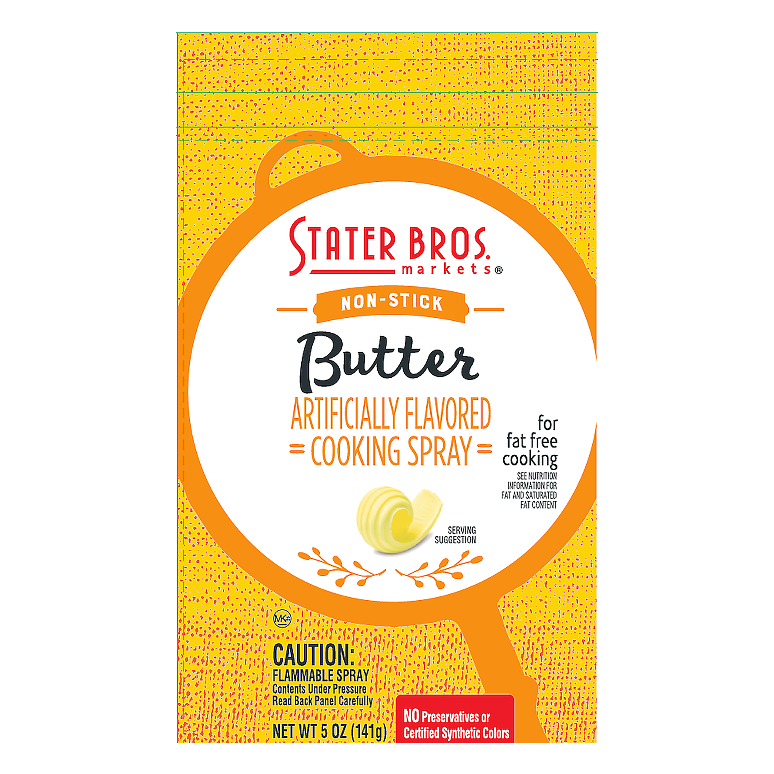 Stater Bros. Markets NonStick Butter Cooking Spray 5 oz Aerosol