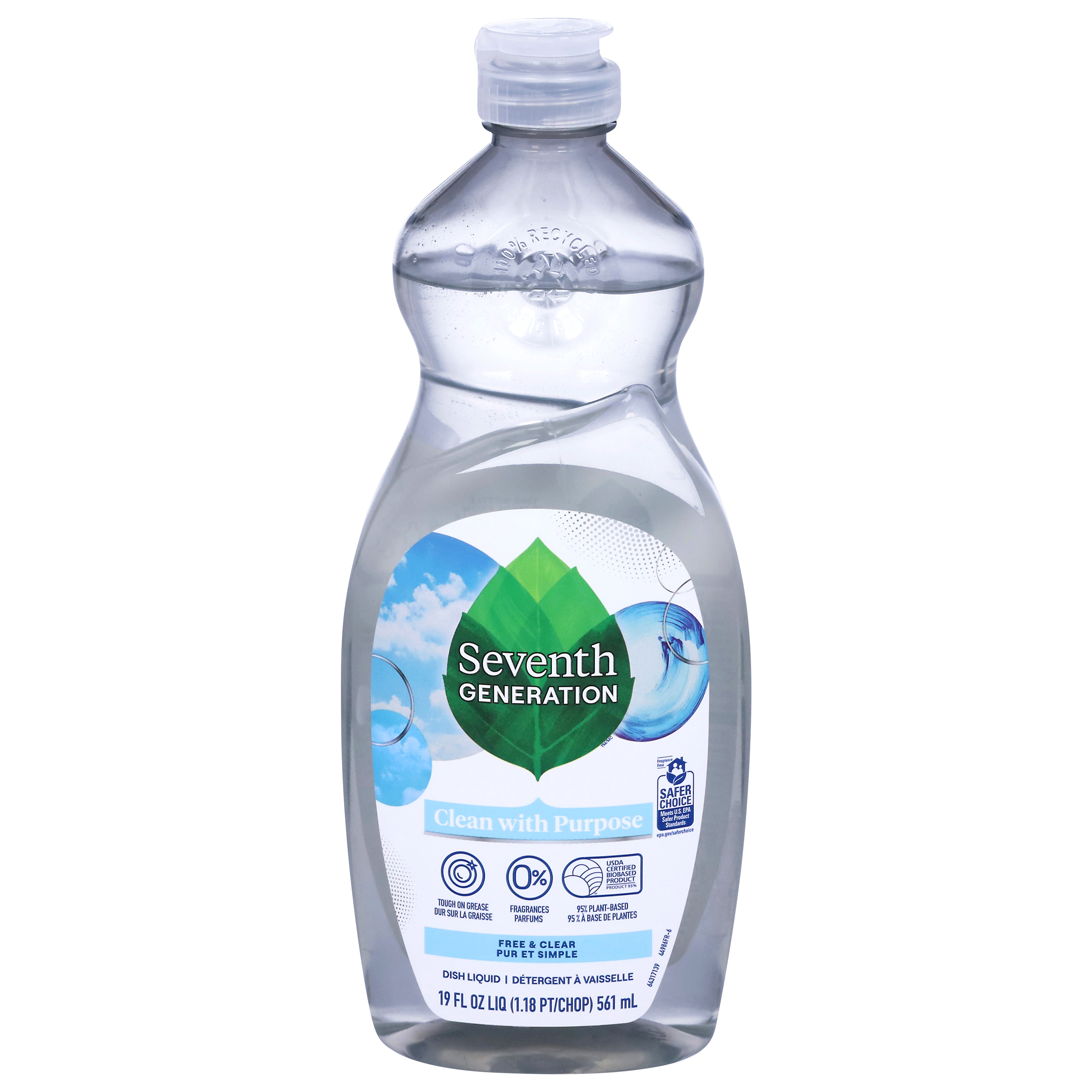 Seventh Generation Free & Clear Fragrance Free Dish Liquid