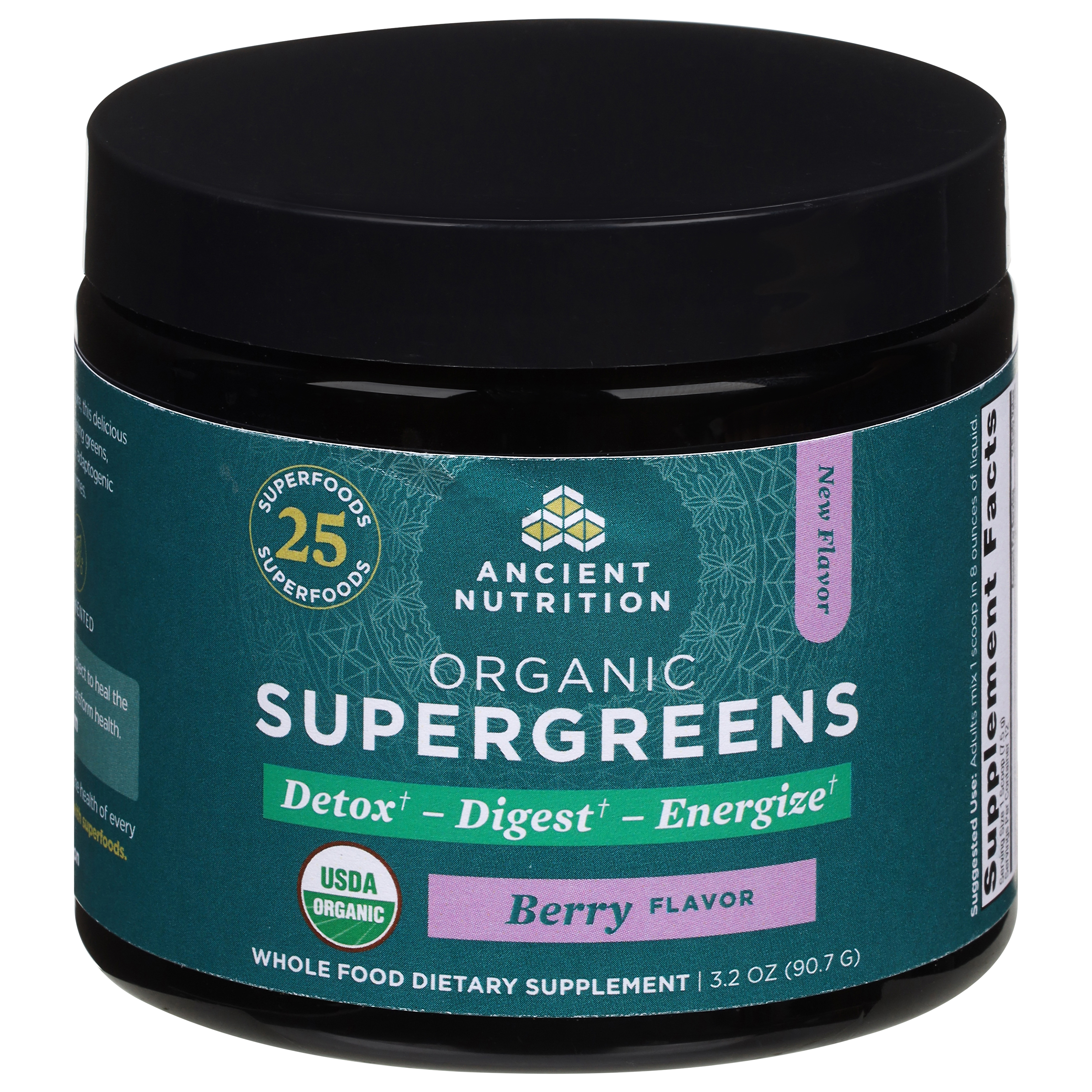Ancient Nutrition Organic Berry Flavor Supergreens