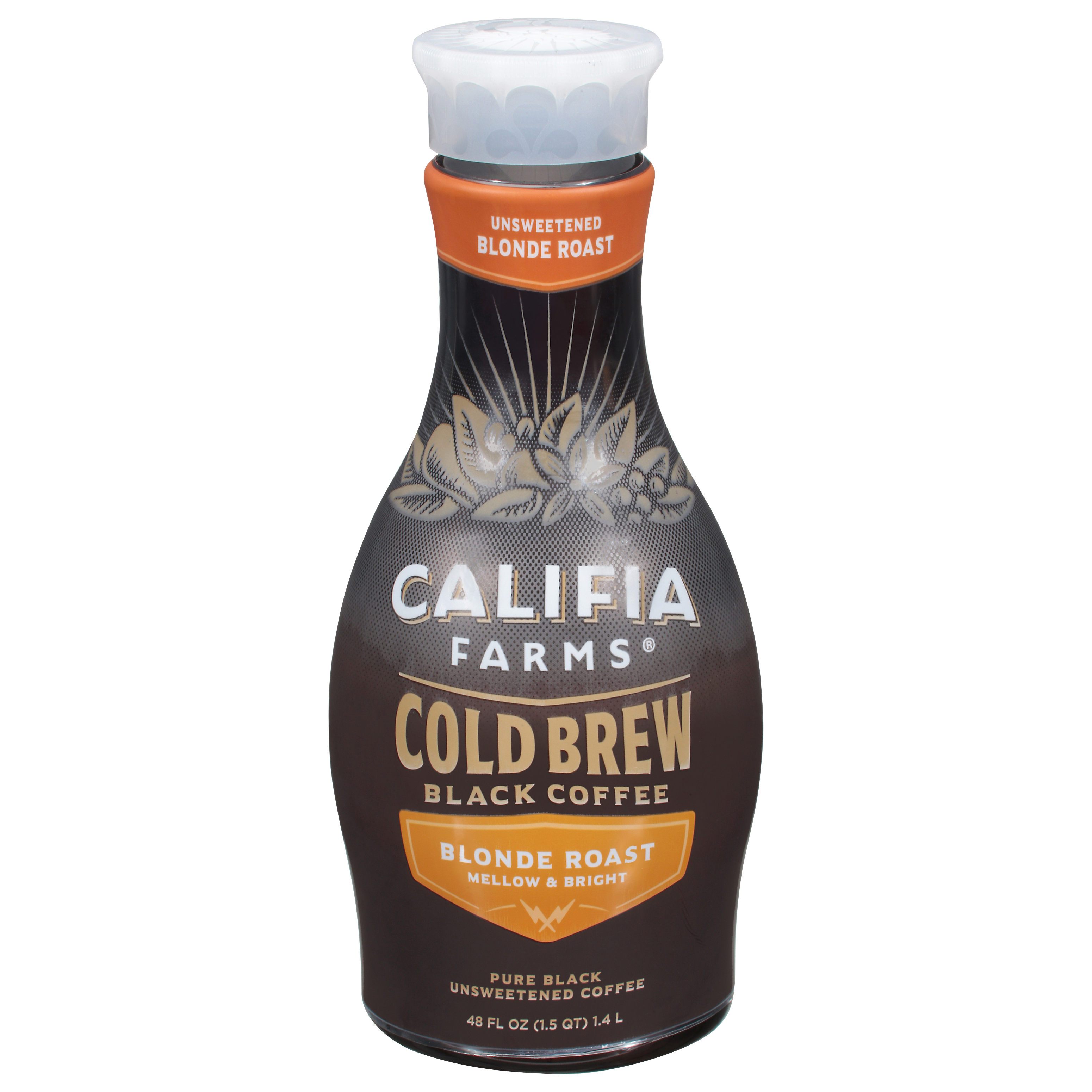 Califia Farms Unsweetened Pure Black Blonde Roast Cold Brew Coffee