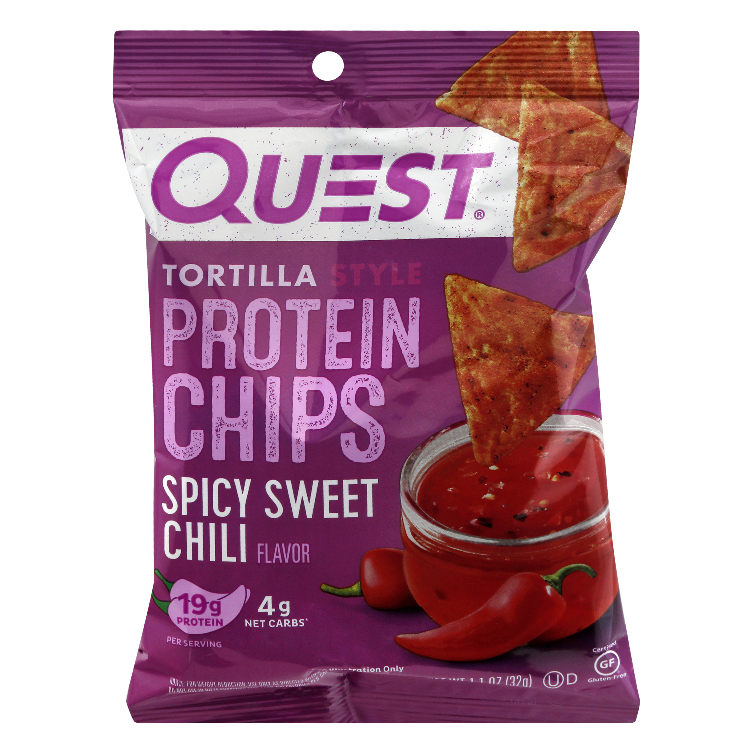 Quest Tortilla Style Spicy Sweet Chili Flavor Protein Chips