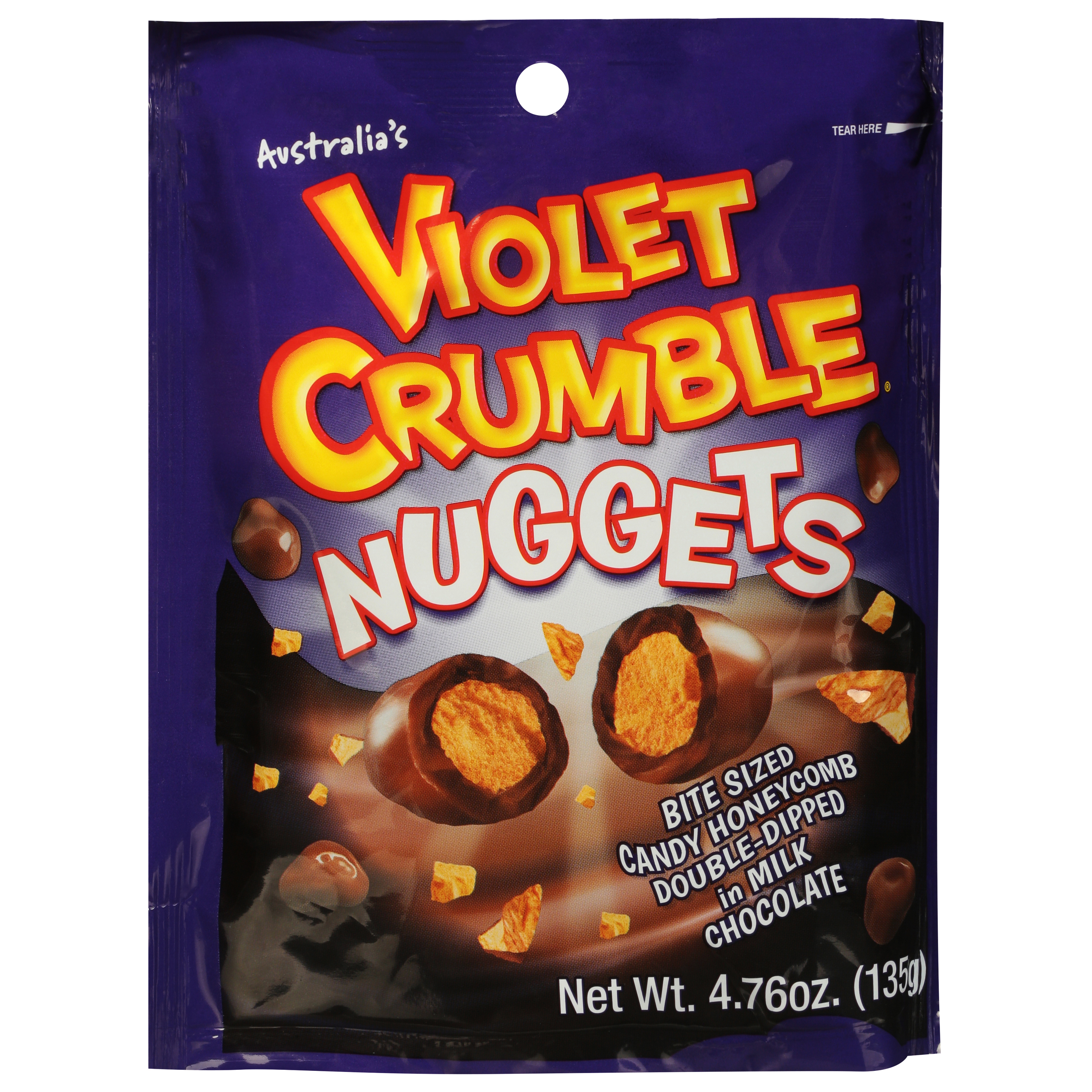 Violet Crumble Nuggets Bite-Sized Honeycomb Candy