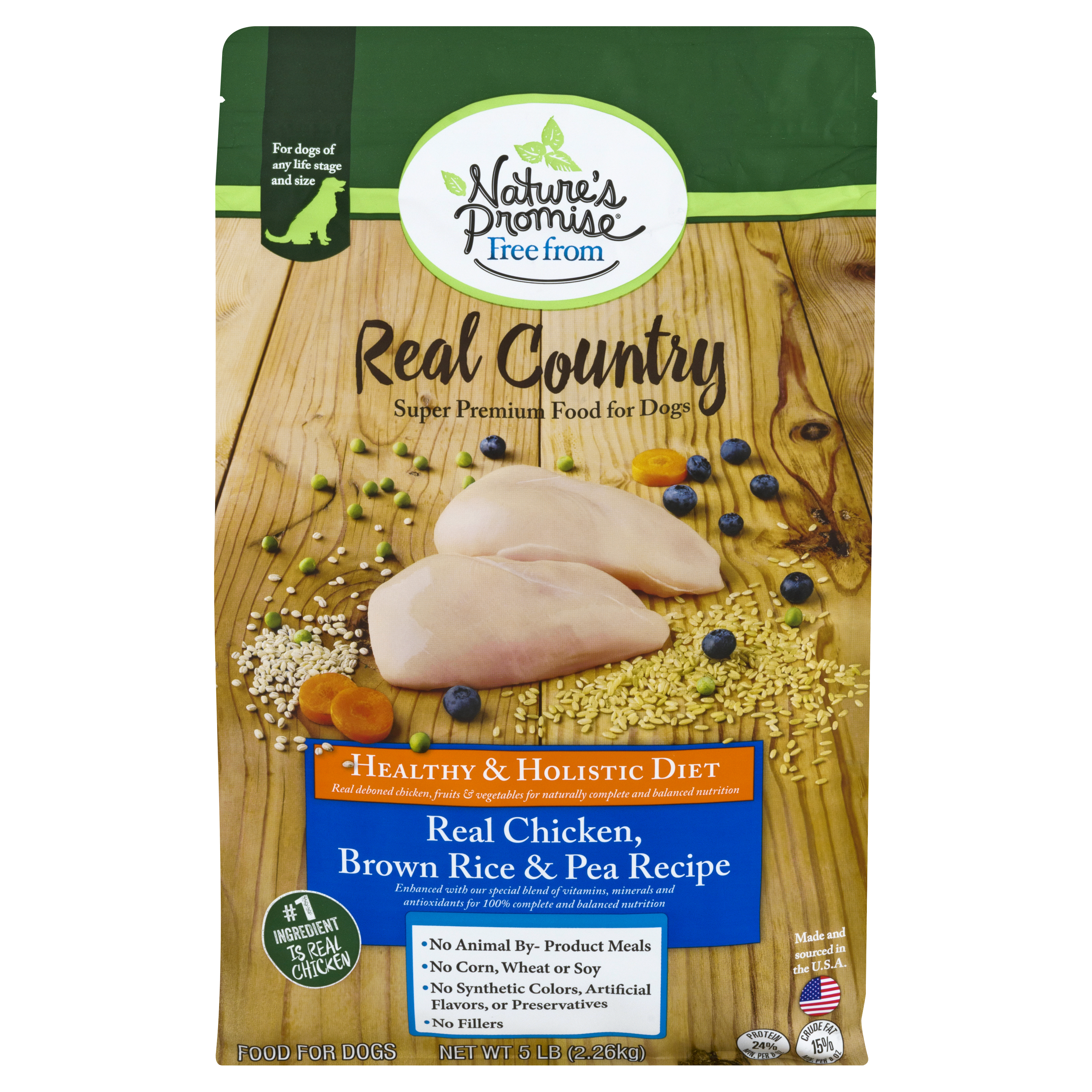 Nature's Promise Real Country Real Chicken, Brown Rice & Pea Recipe