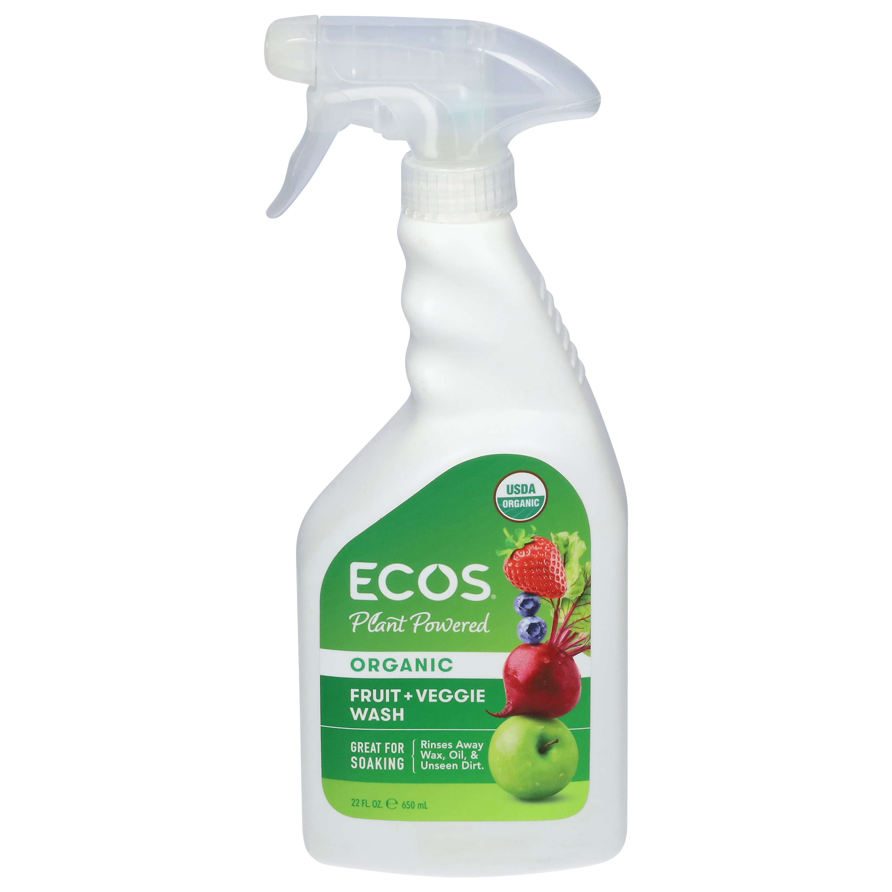 Ecos Organic Plant Powered Fruit + Veggie Wash