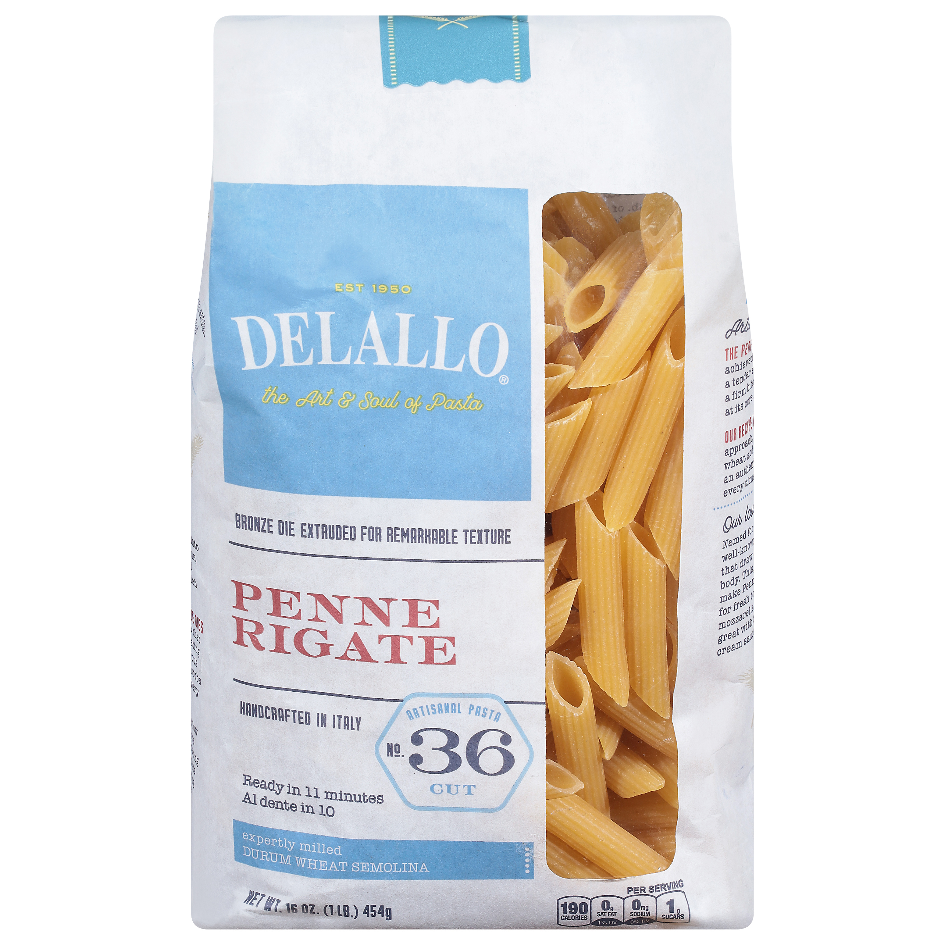 DeLallo No. 36 Cut Penne Rigate