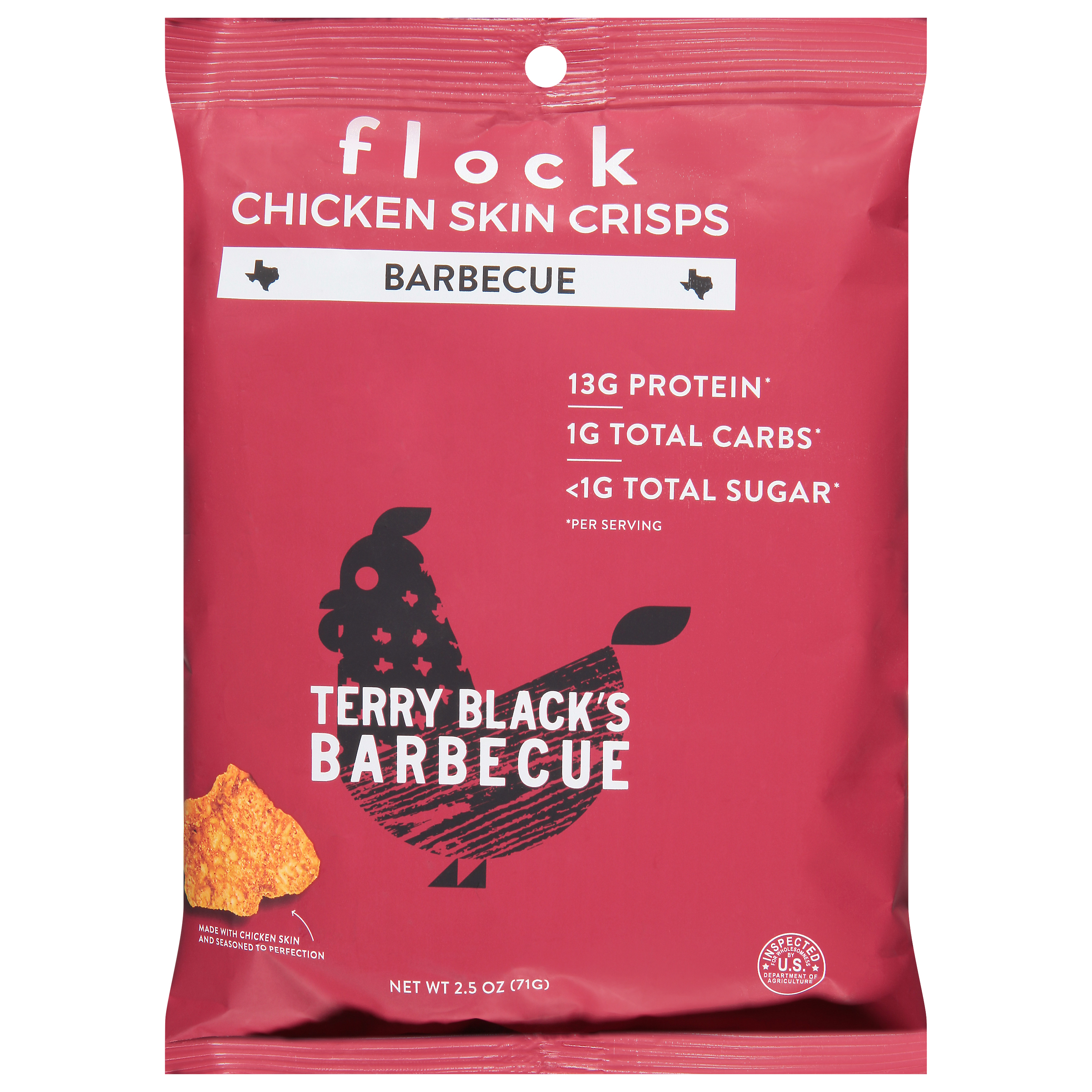 Flock Barbecue Chicken Skin Crisps