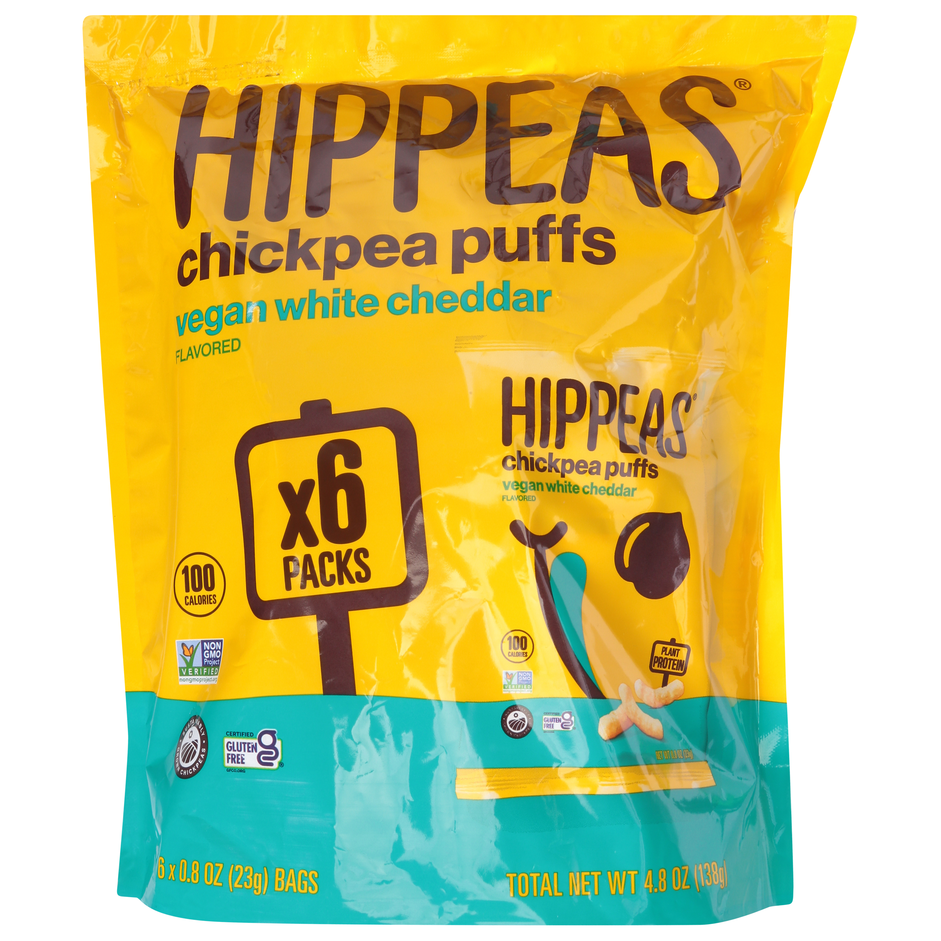 Hippeas Vegan White Cheddar Flavored Chickpea Puffs