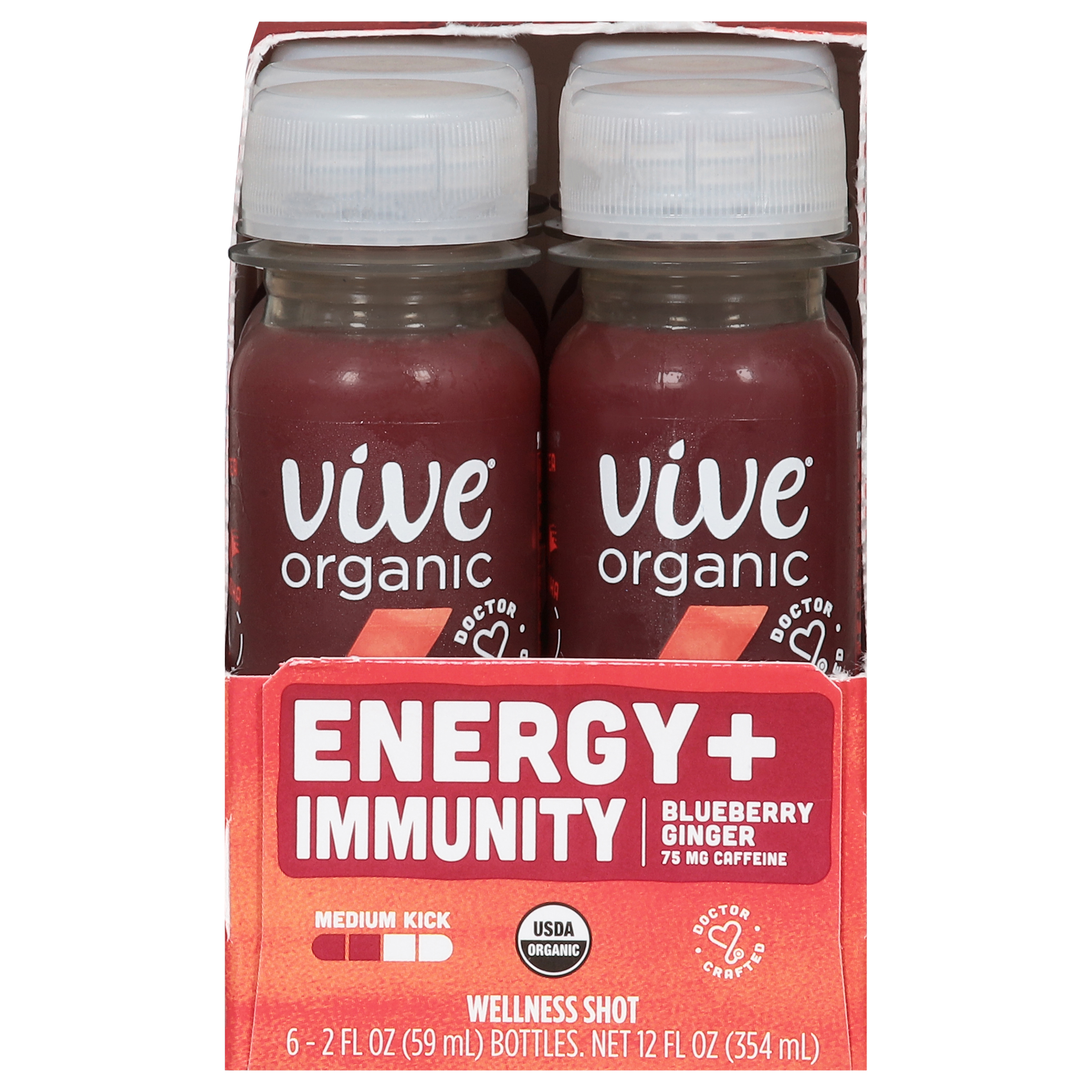 Vive Organic Energy + Immunity Blueberry Ginger Wellness Shot