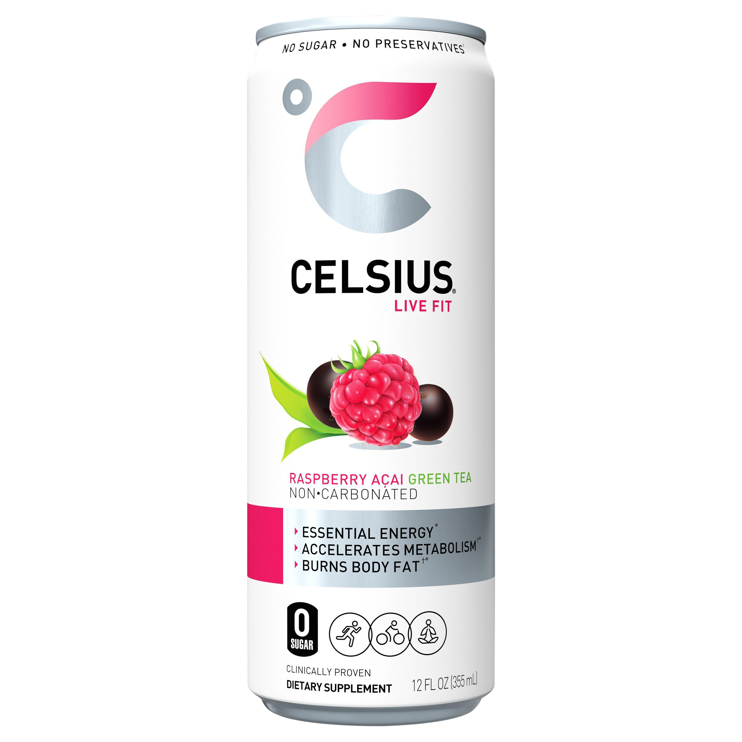 Celsius Energy Drink Green Tea Raspberry Acai
