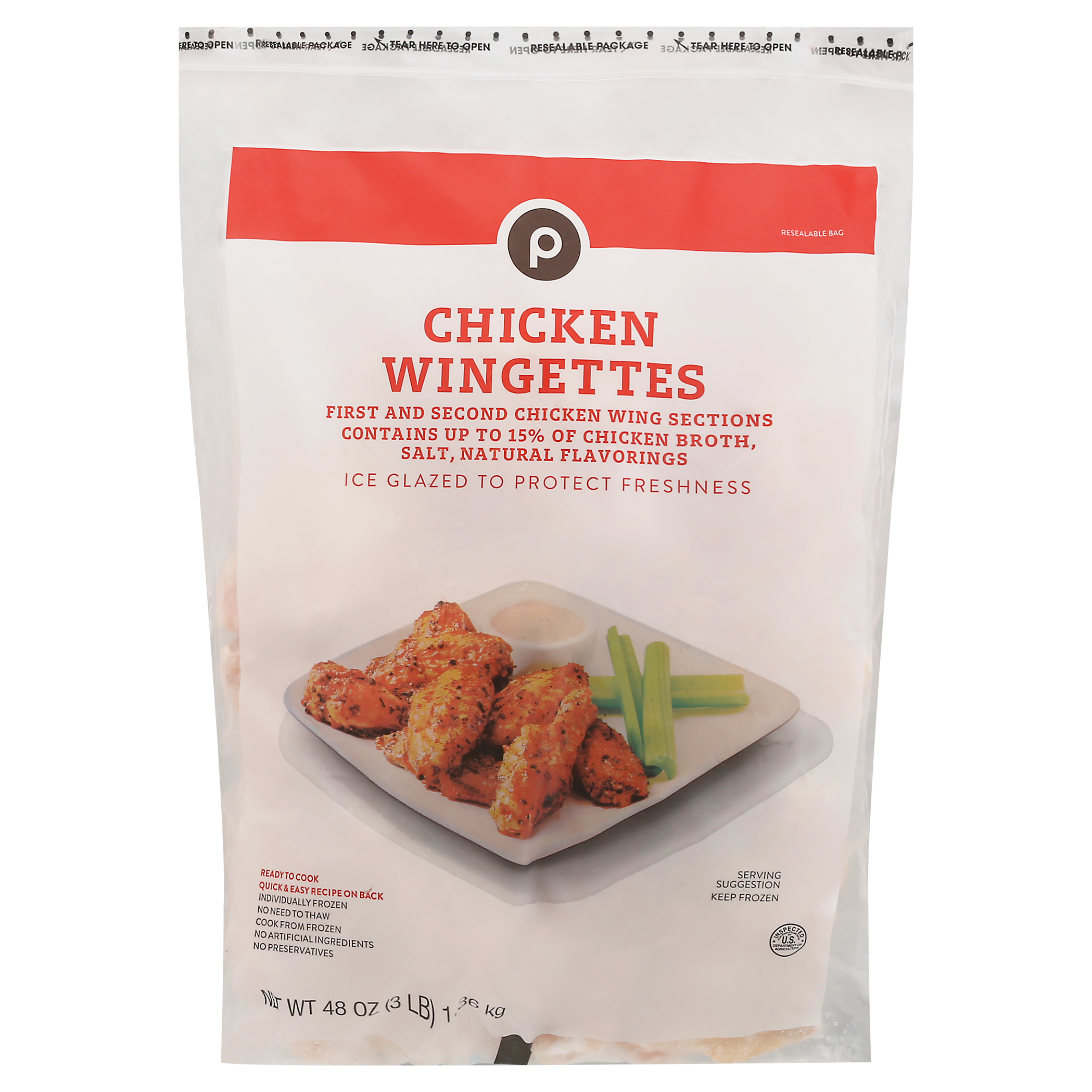 Publix Chicken Wingettes 48 oz