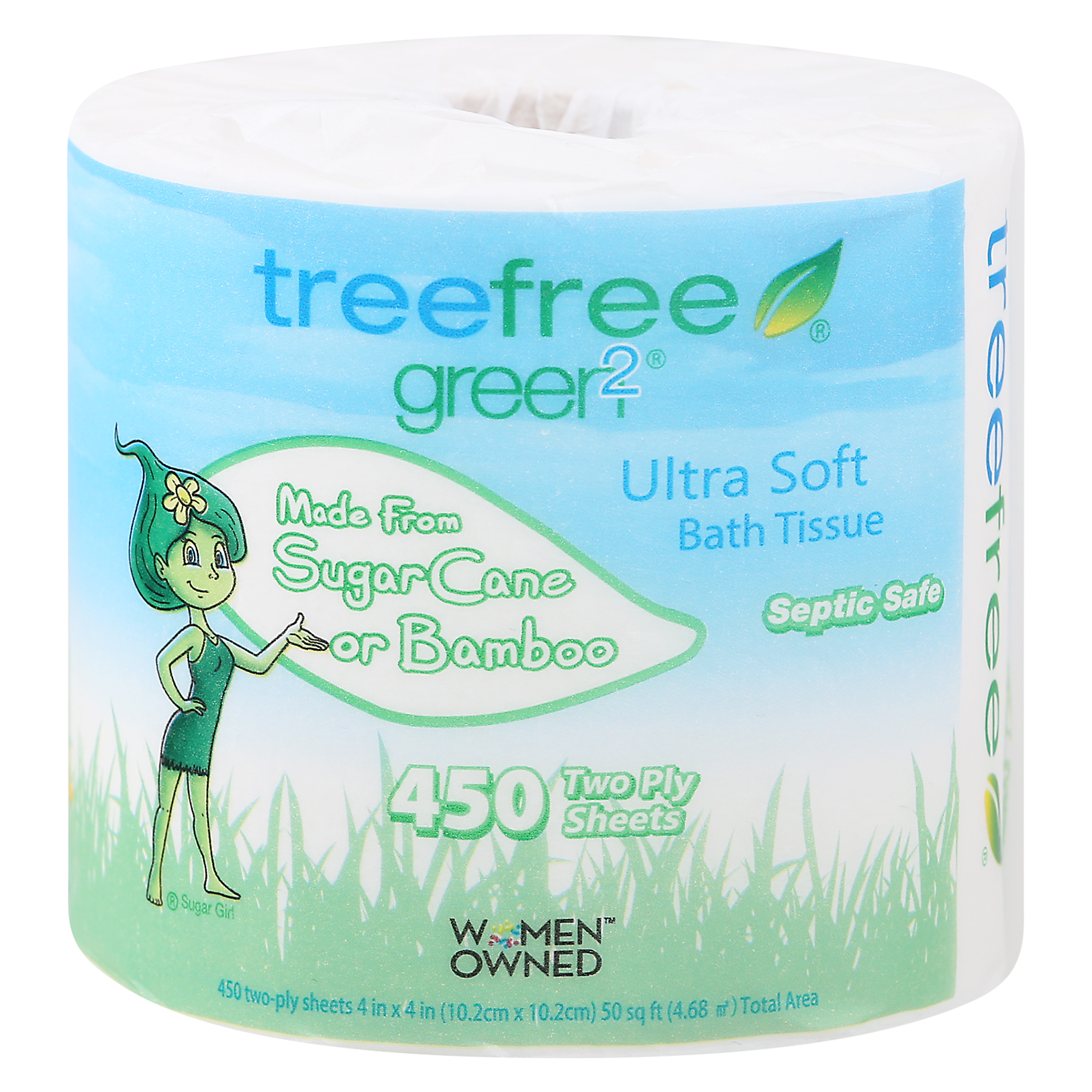 TreeFree Green 2 Ultra Soft Two Ply Bath Tissue