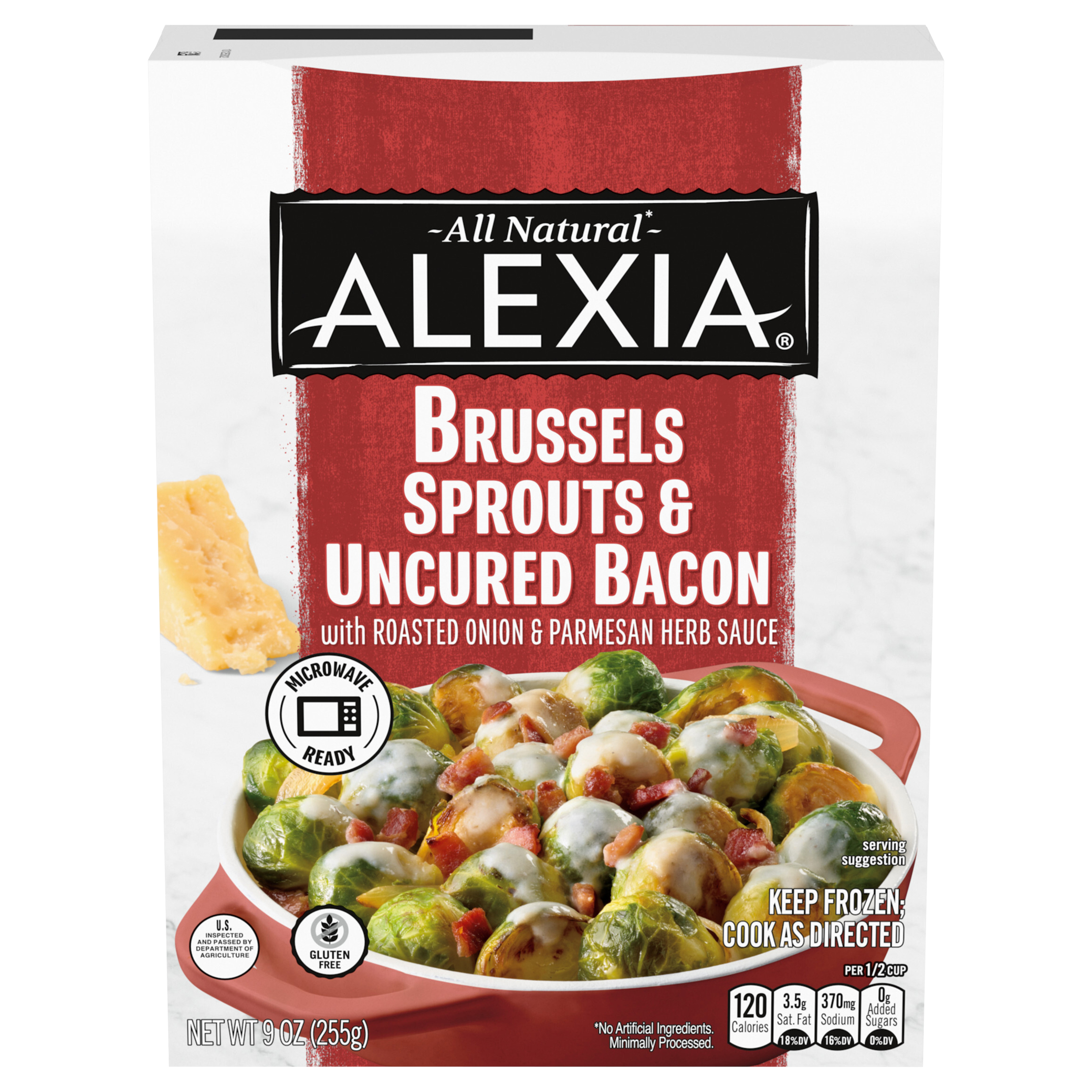 Alexia Brussels Sprouts & Uncured Bacon, 10 oz.