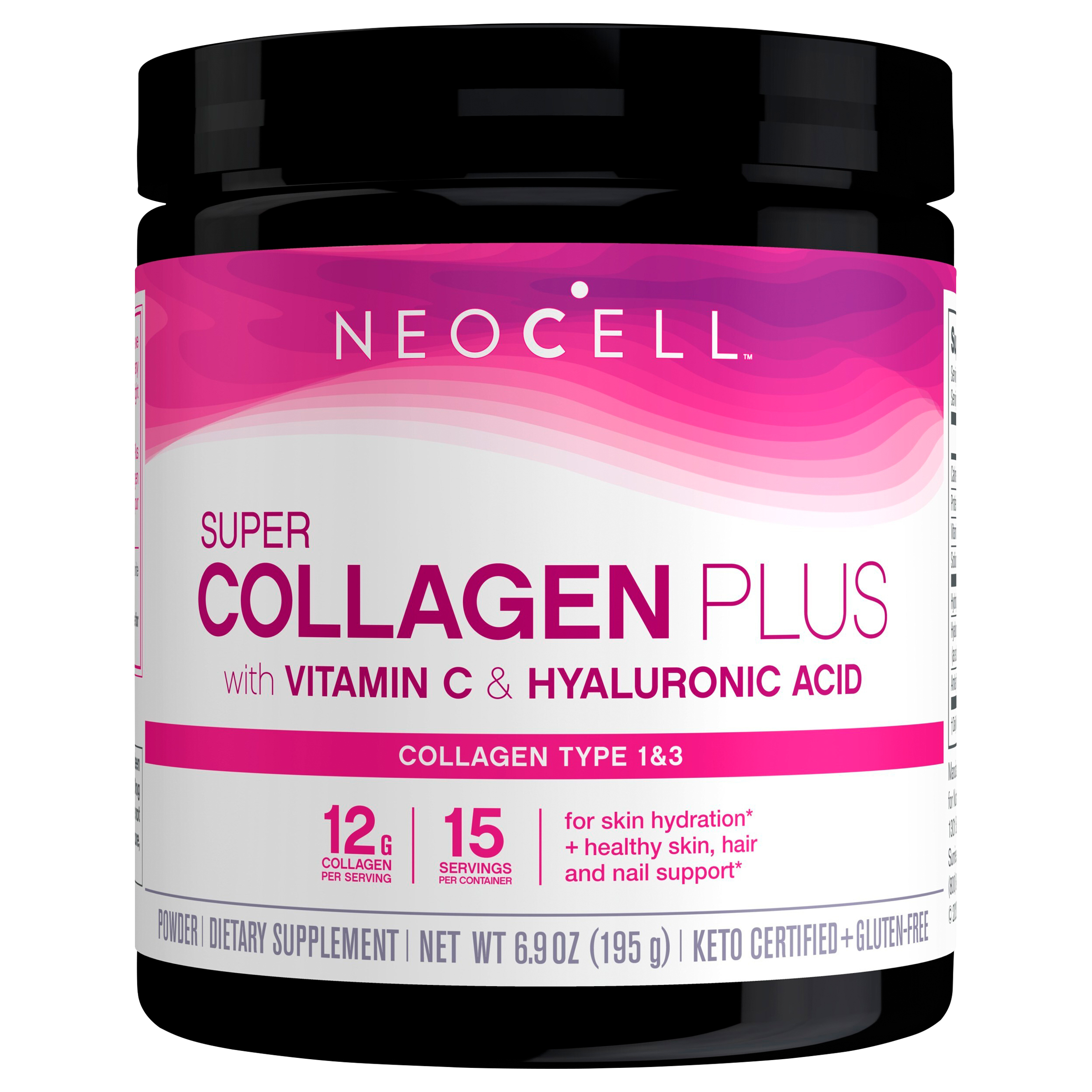 NeoCell Super Collagen Plus with Vitamin C and Hyaluronic Acid Powder