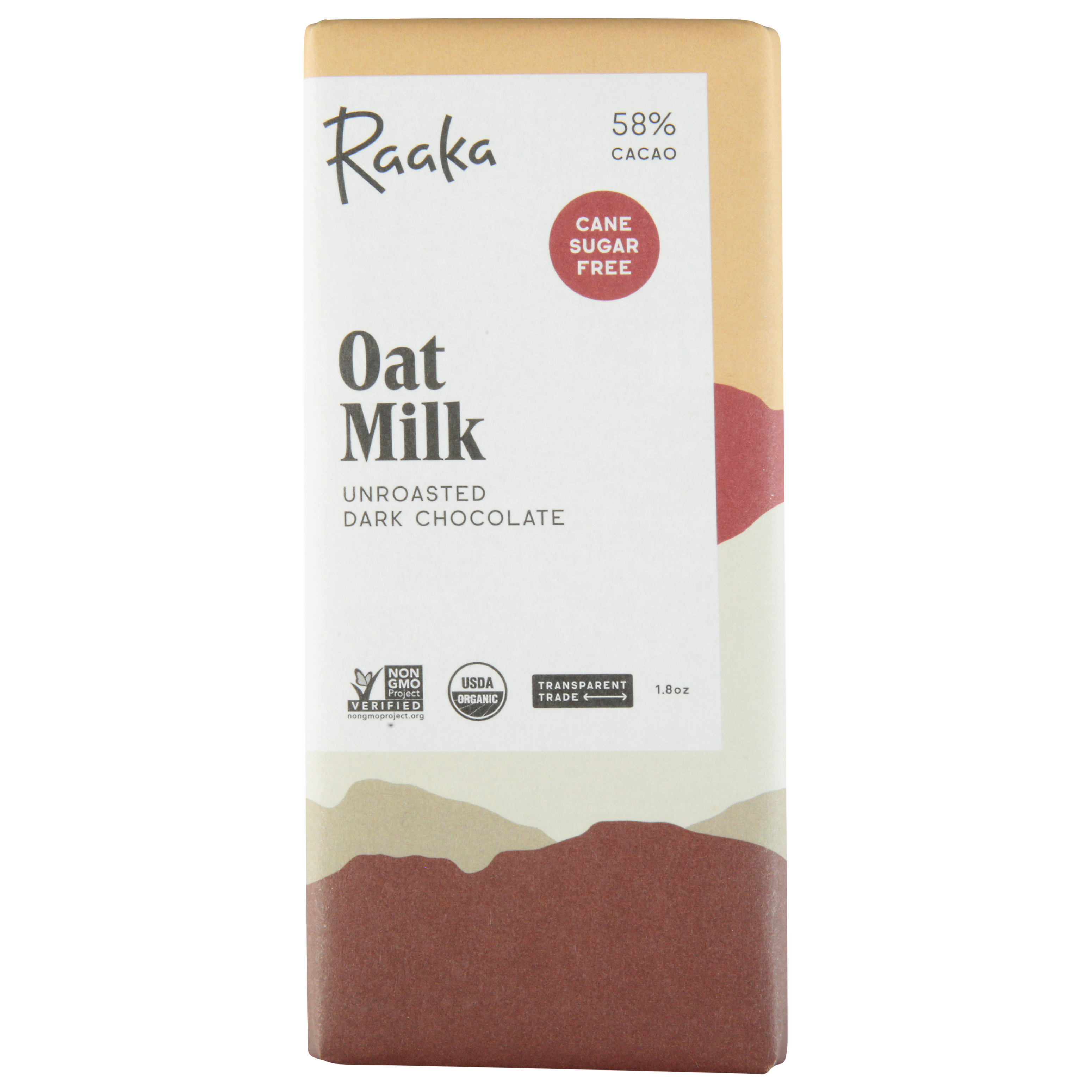 Raaka 58% Cacao Unroasted Oat Milk Dark Chocolate