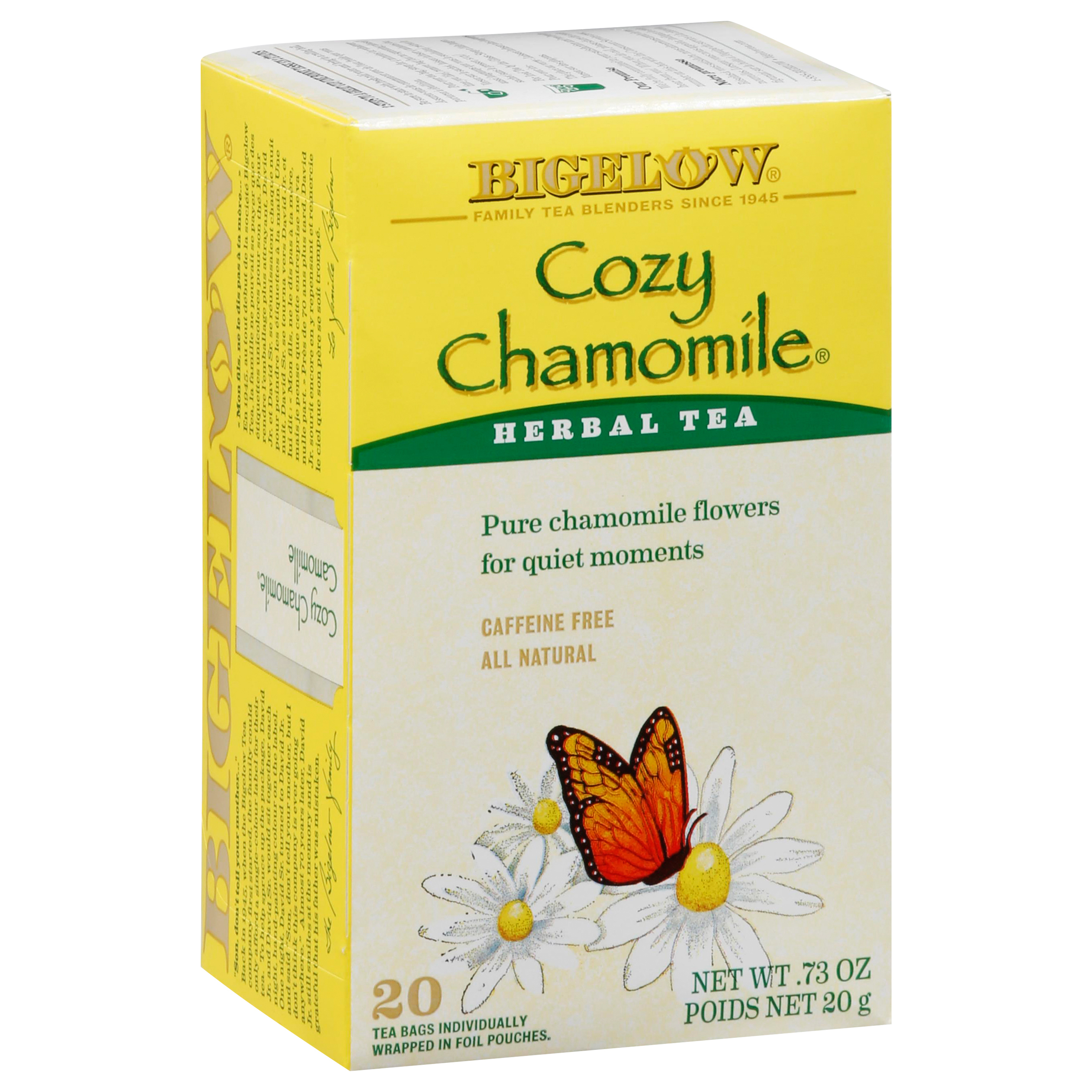 Bigelow Cozy Chamomile Herbal Tea 20 - 20 Bags