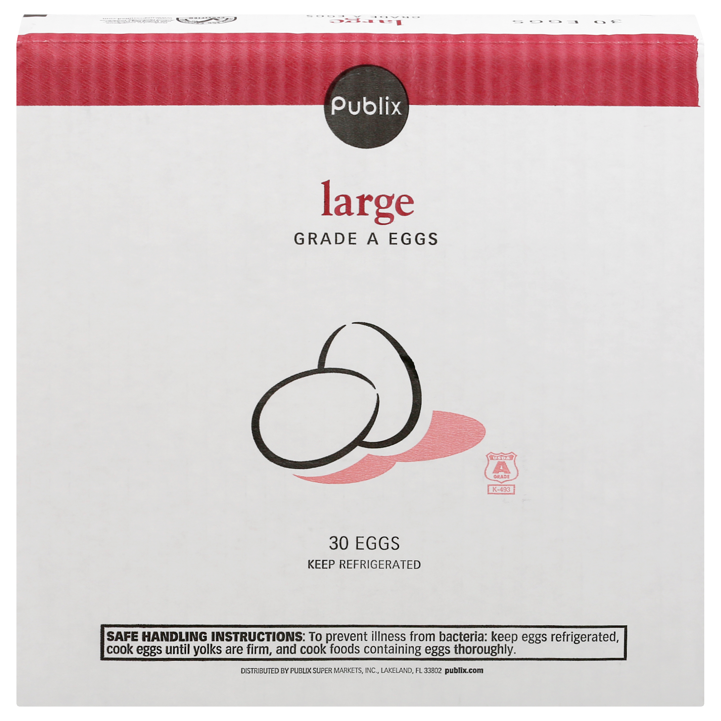 Publix Large Eggs 30 ea BOX