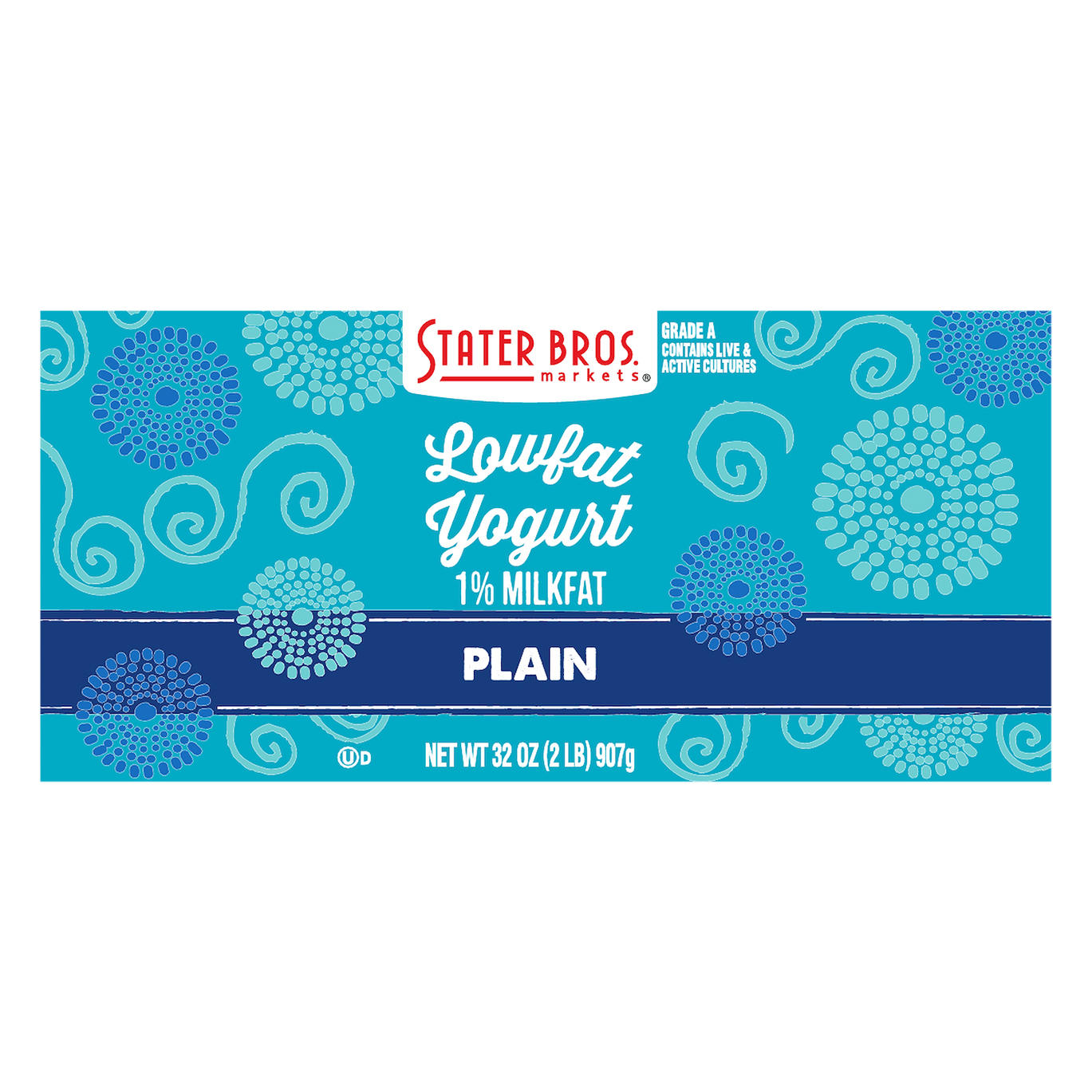 Stater Bros. Markets Lowfat Plain Yogurt 32 oz