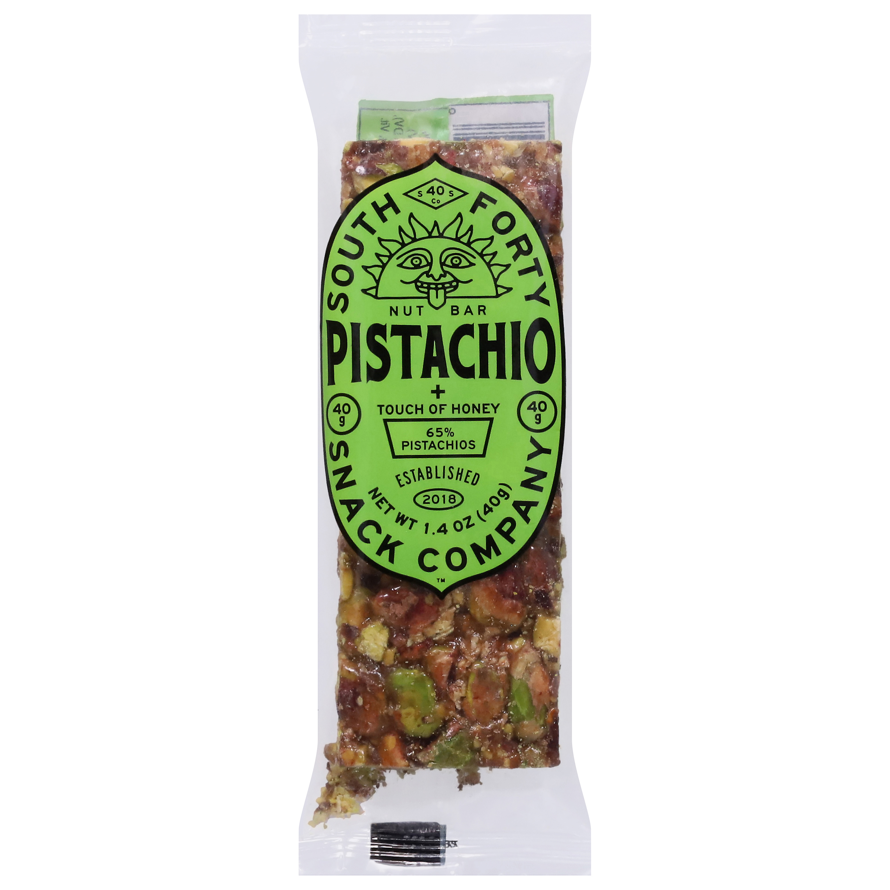South Forty Snack Company Pistachio Nut Bar