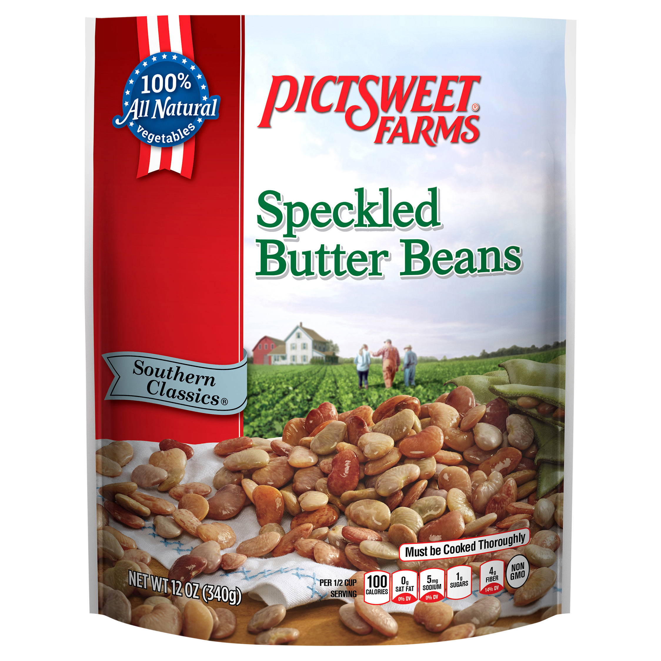 Pictsweet Farms Speckled Butter Beans, Southern Classics - 12 oz