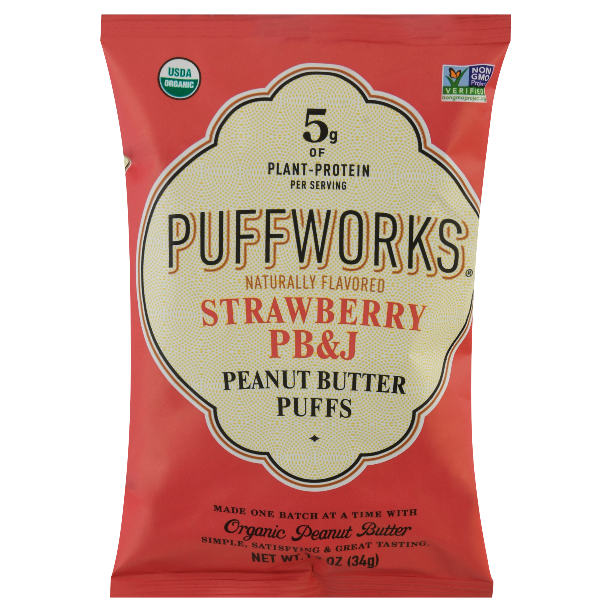 Puffworks Strawberry PB&J Peanut Butter Puffs