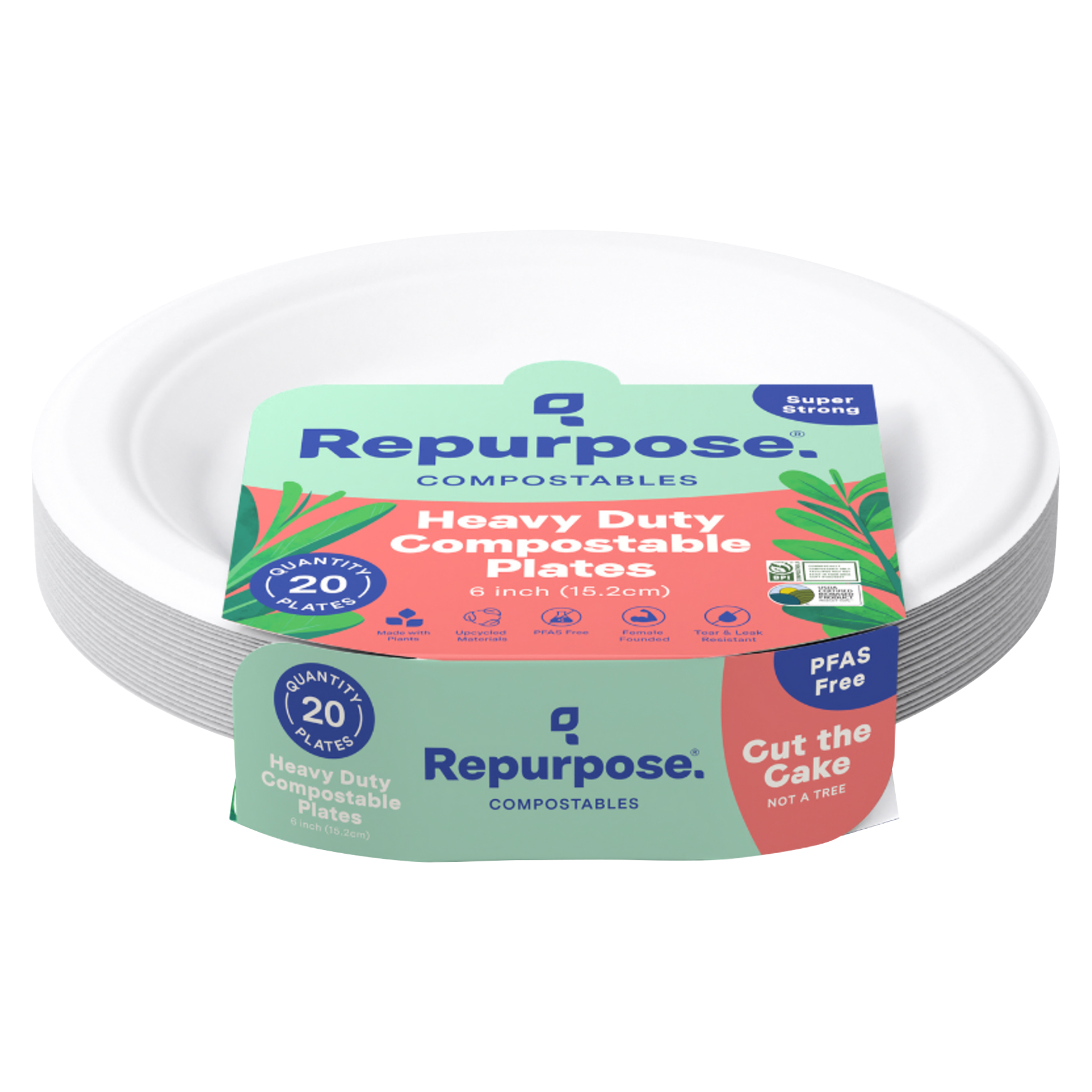 Repurpose Compostable 6" Dessert Plates,
