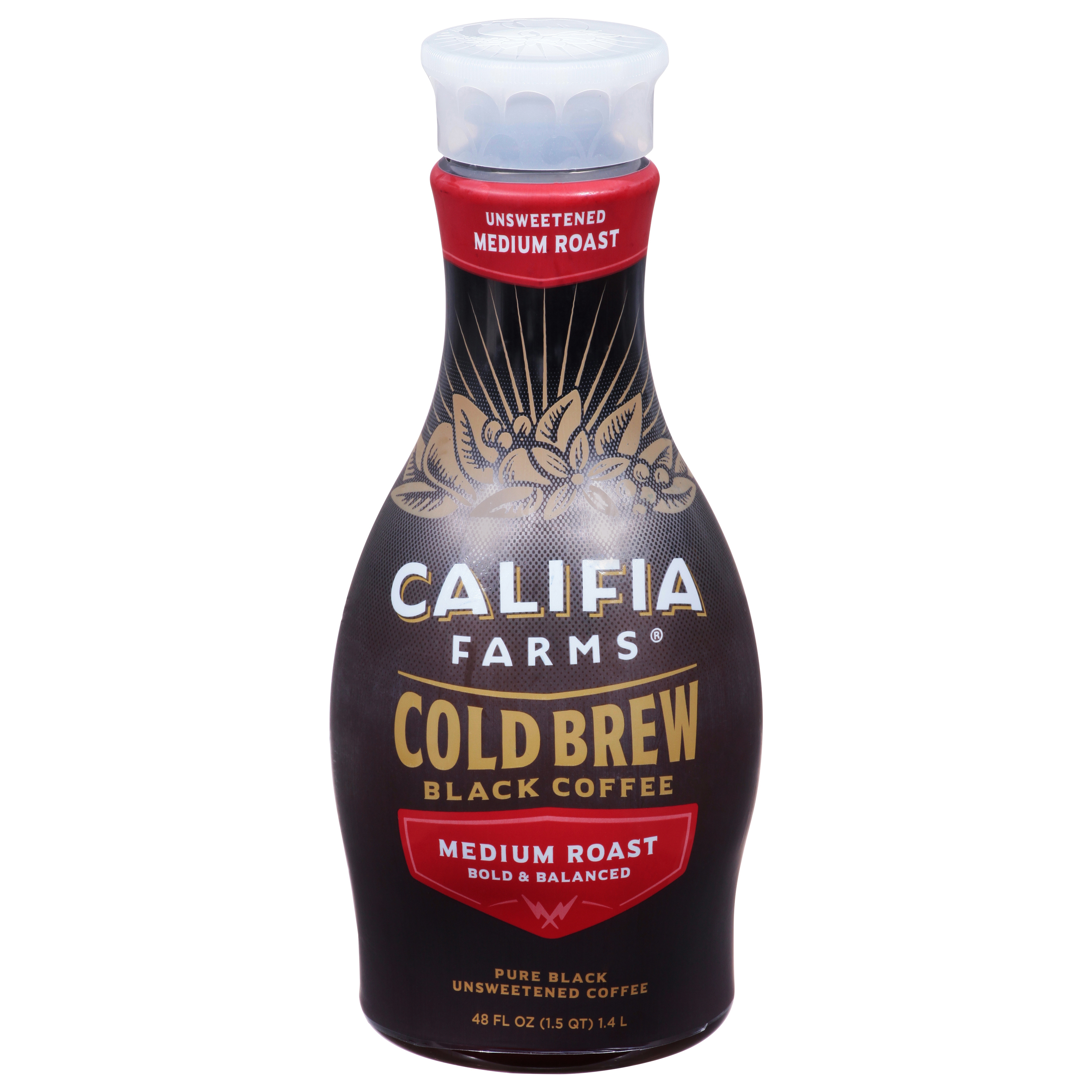 Califia Farms Medium Roast Cold Brew Black Unsweetened Coffee