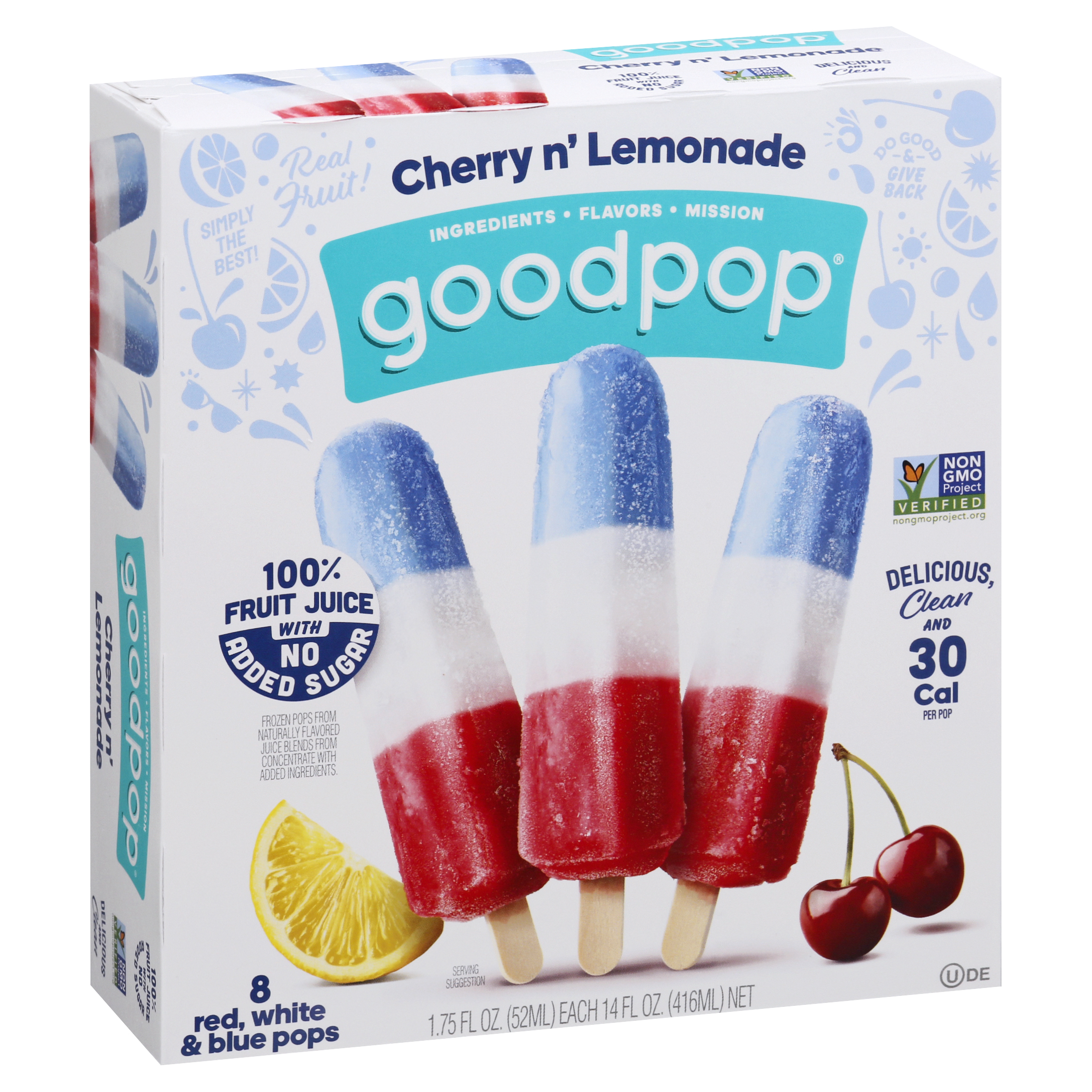 GoodPop 8 Pack Cherry n' Lemonade Pops
