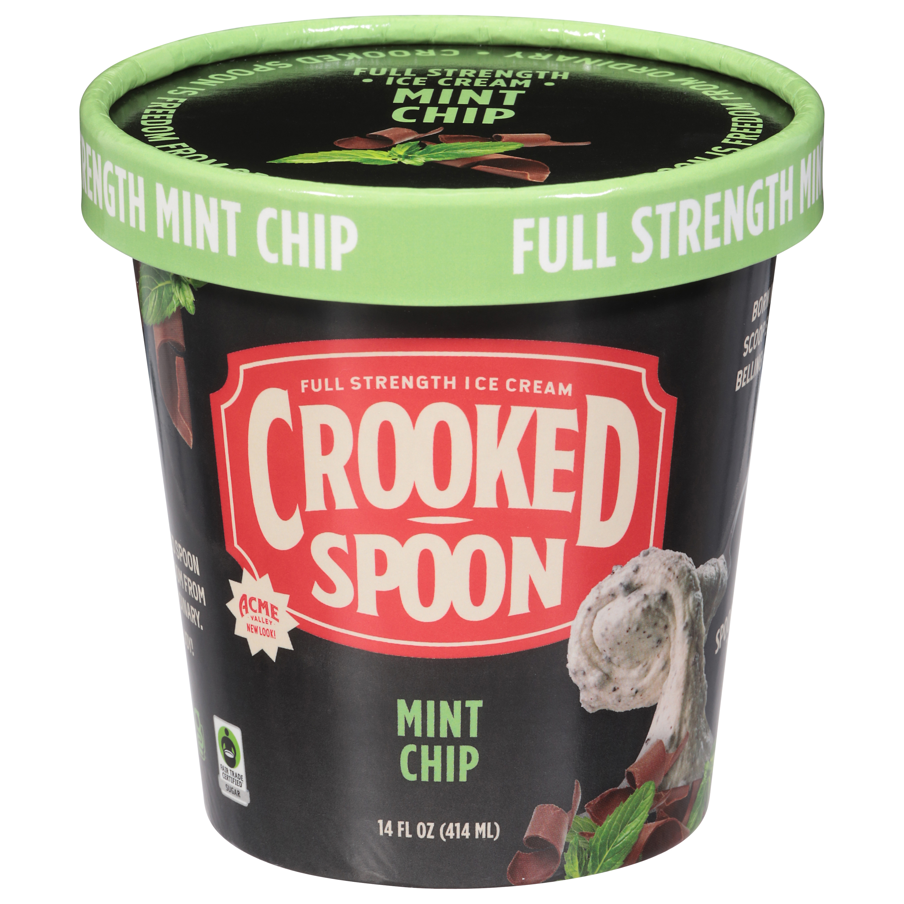 Crooked Spoon Mint Chip Ice Cream