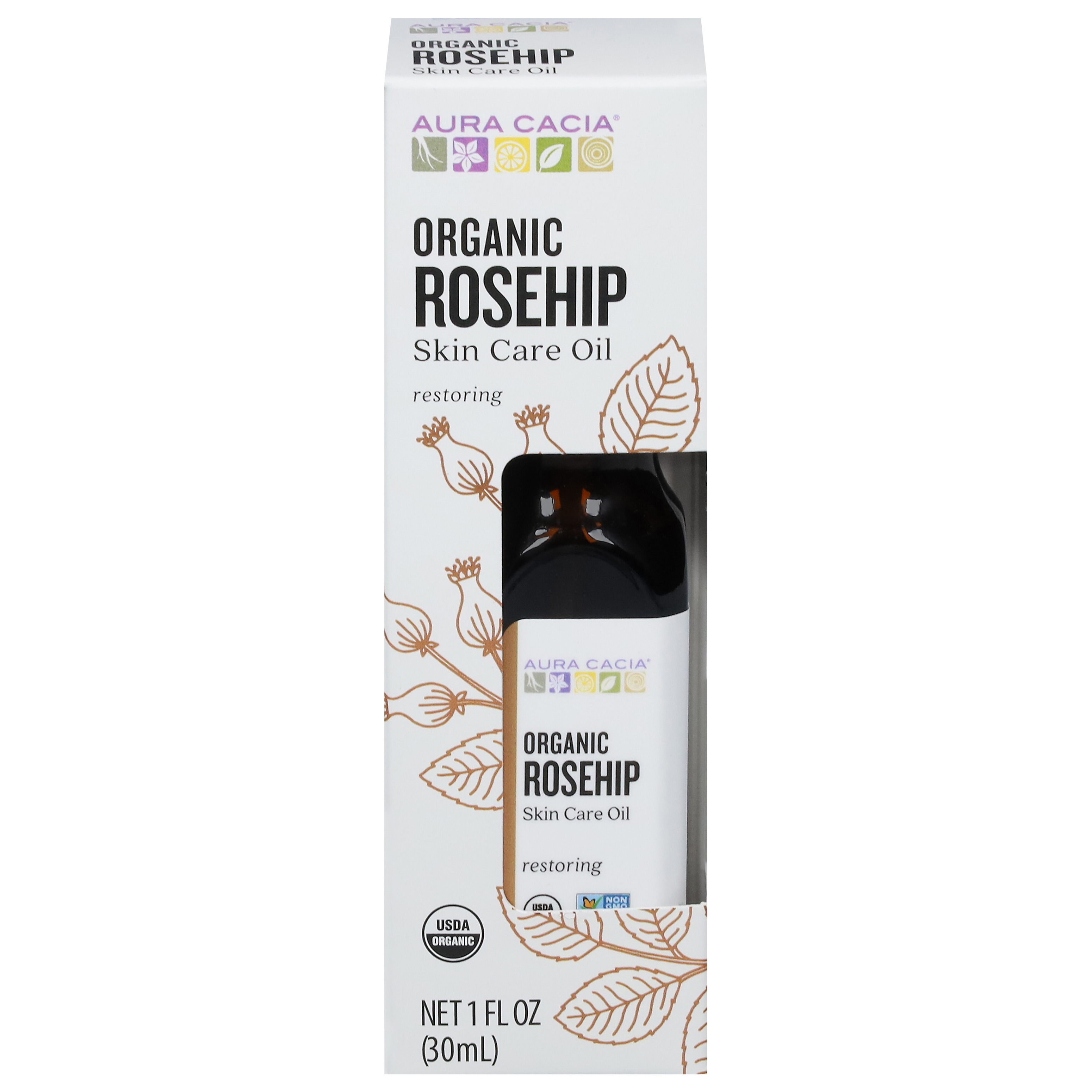 Aura Cacia Restoring Organic Rosehip Skin Care Oil