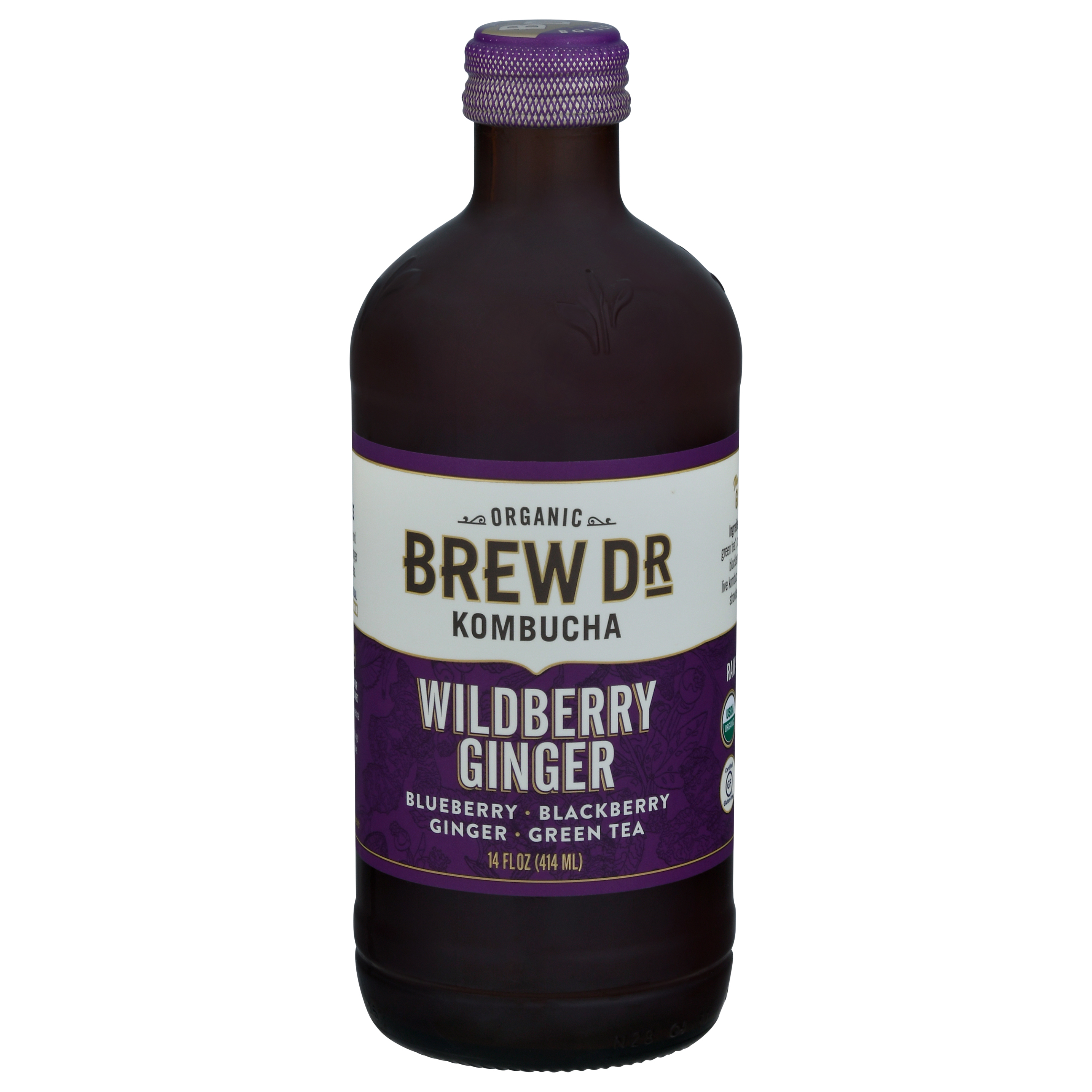Brew Dr. Kombucha Organic Wildberry Ginger Kombucha