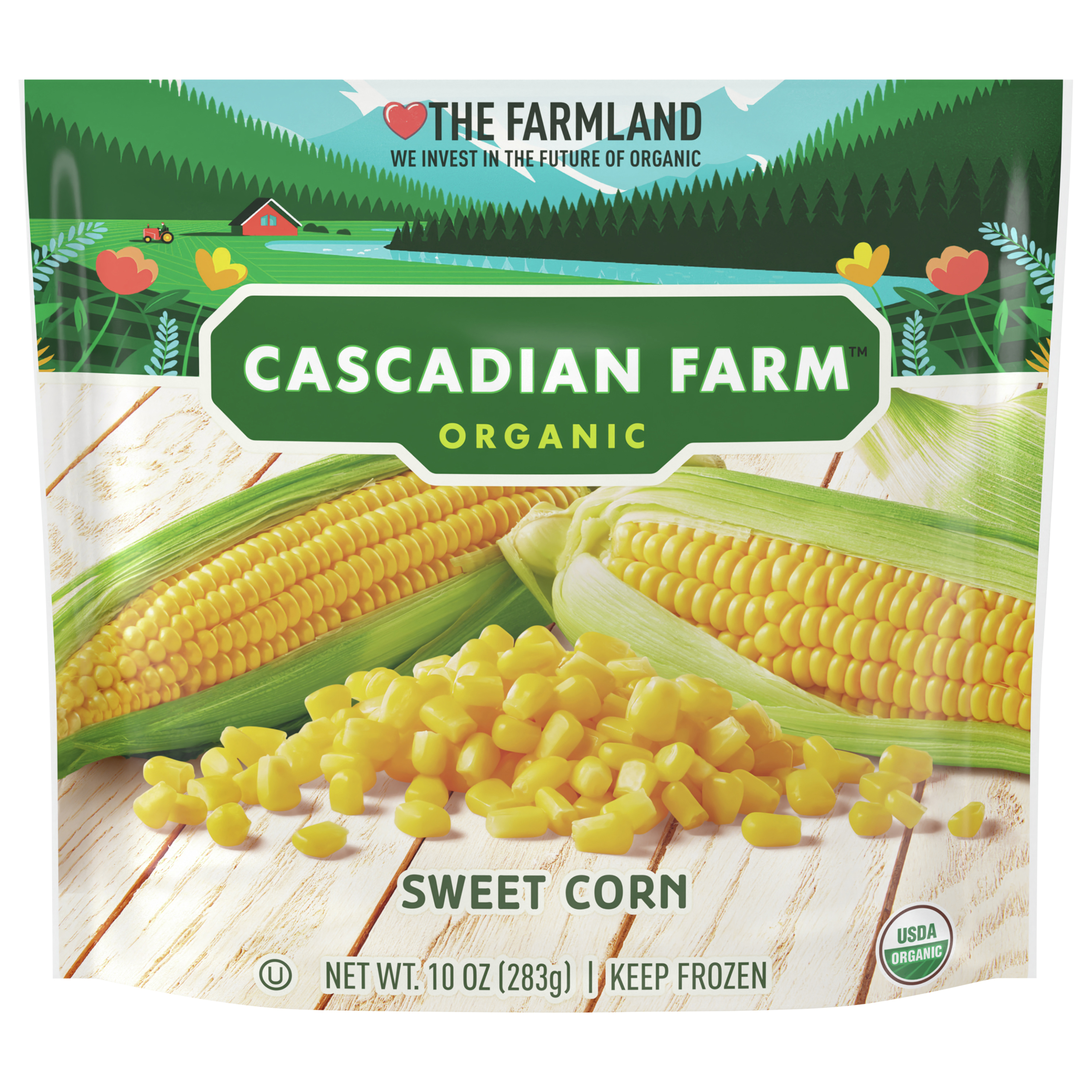 Cascadian Farm Organic Sweet Corn, Frozen Vegetables, 10 oz.