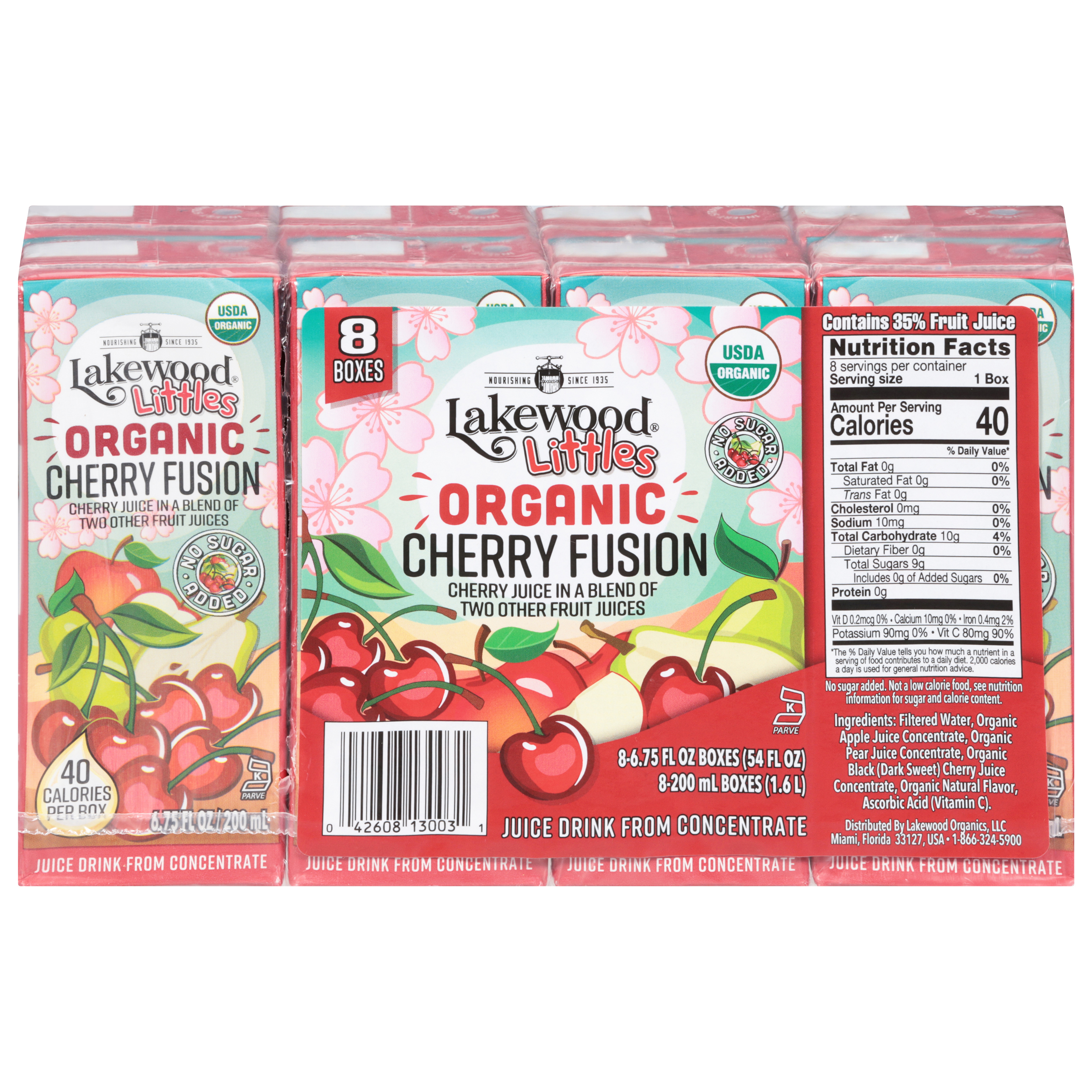 Lakewood Littles Organic Cherry Fusion Juice Drink from Concentrate