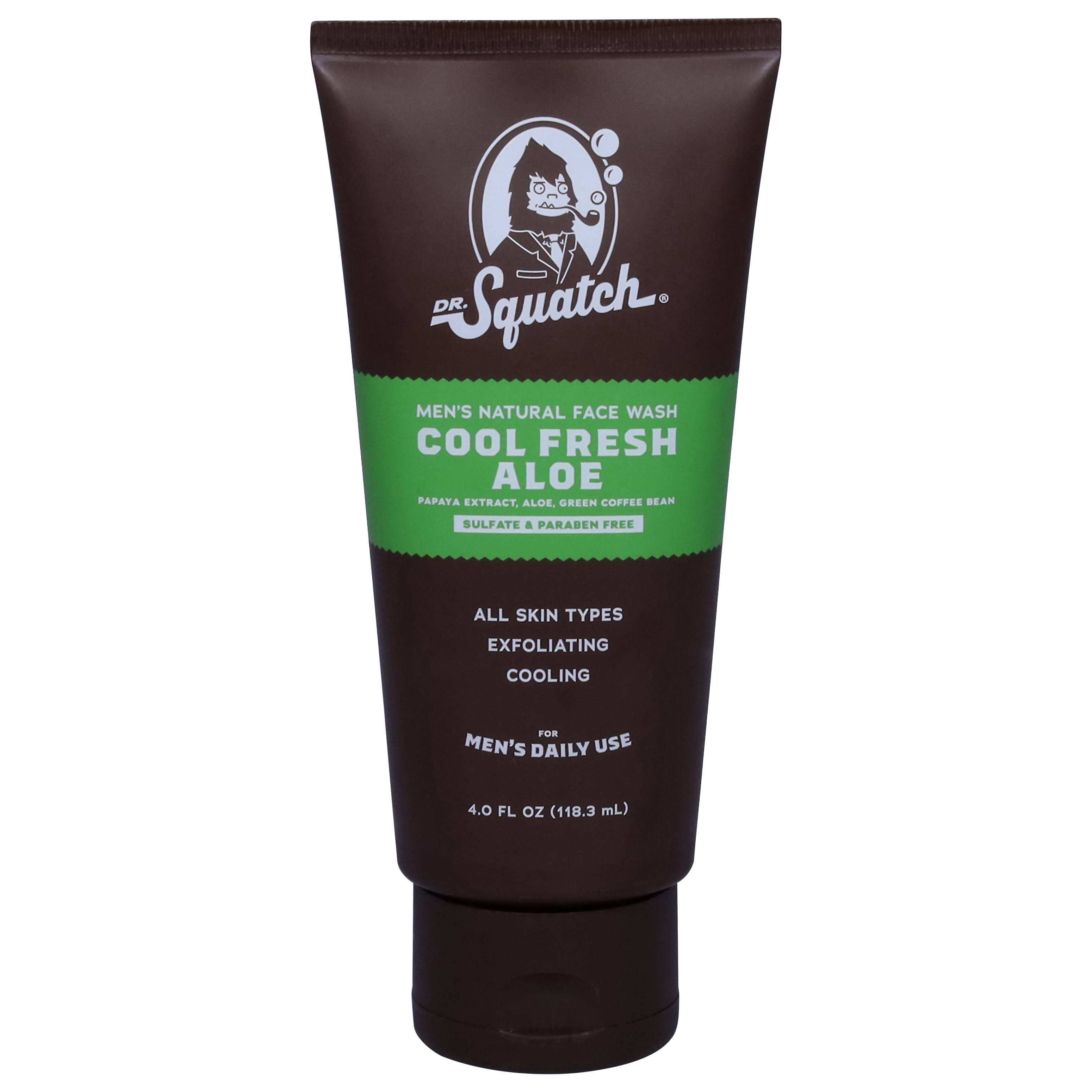 Dr. Squatch Men's Natural Cool Fresh Aloe Face Wash