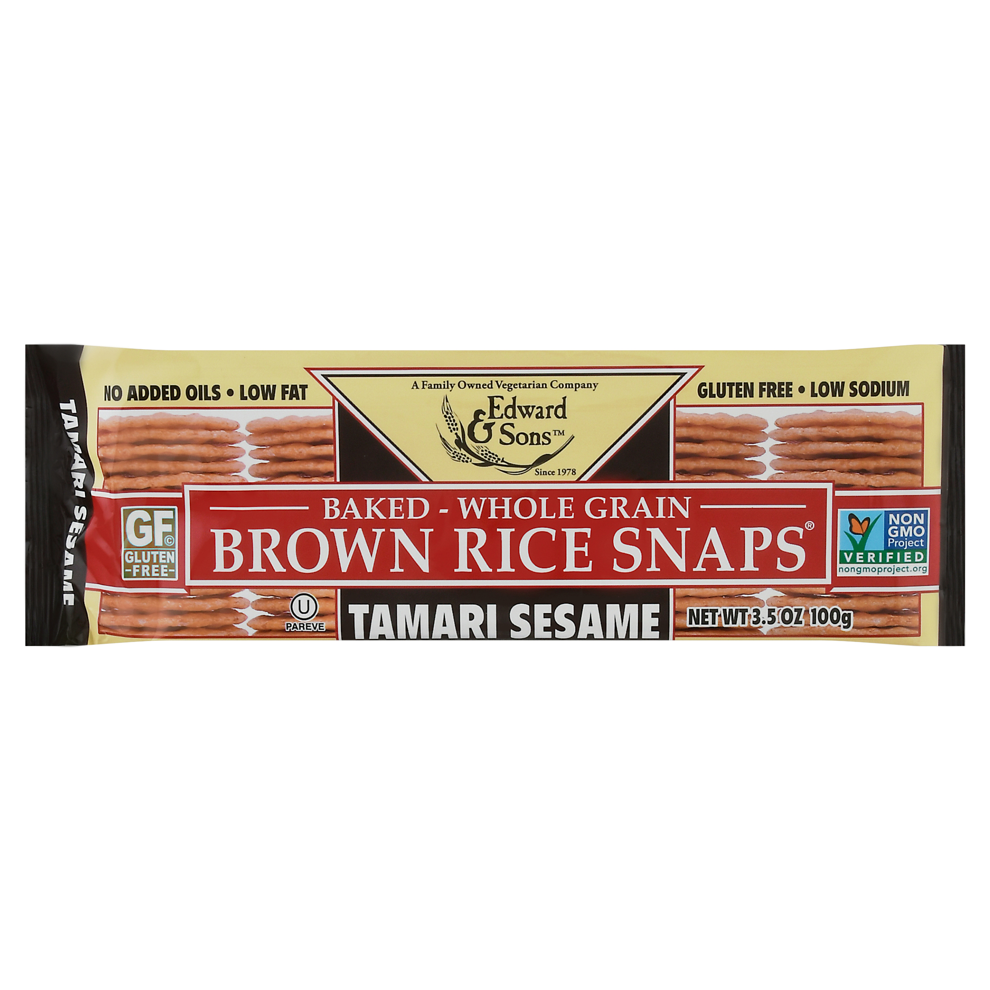 Edward & Sons Tamari Sesame Baked Brown Rice Snaps