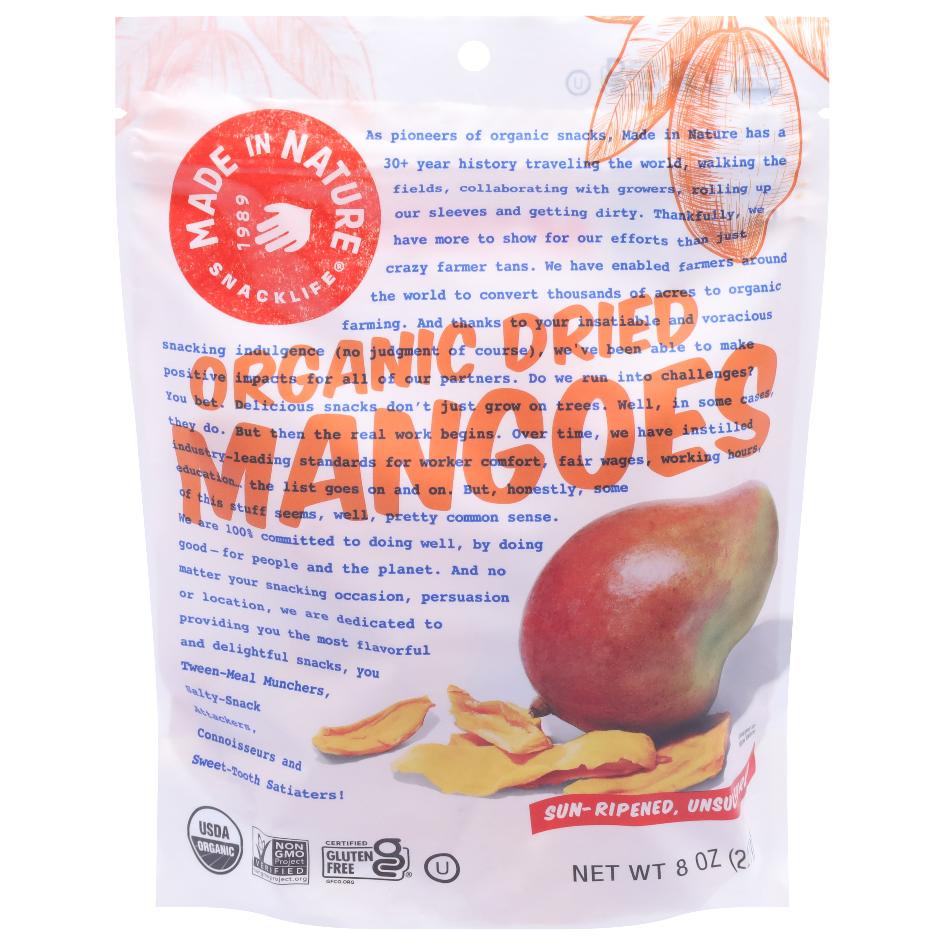 Made in Nature Organic Dried Mangoes