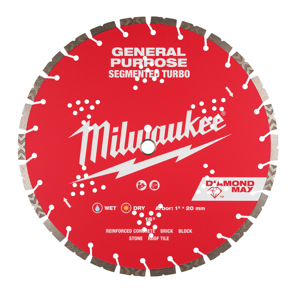16" DIAMOND MAX Segmented Turbo, General Purpose Diamond Blade