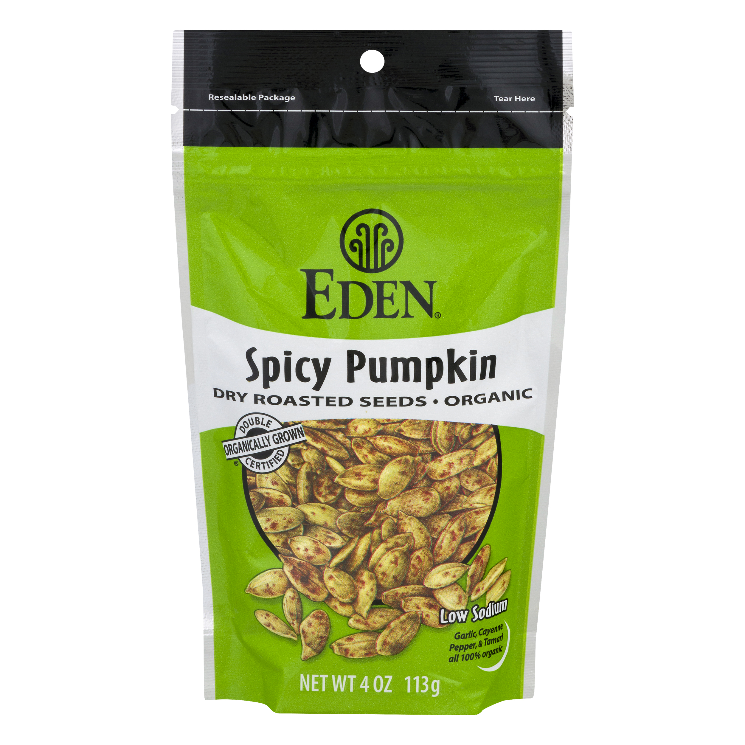 Eden Organic Spicy Pumpkin Dry Roasted Seeds