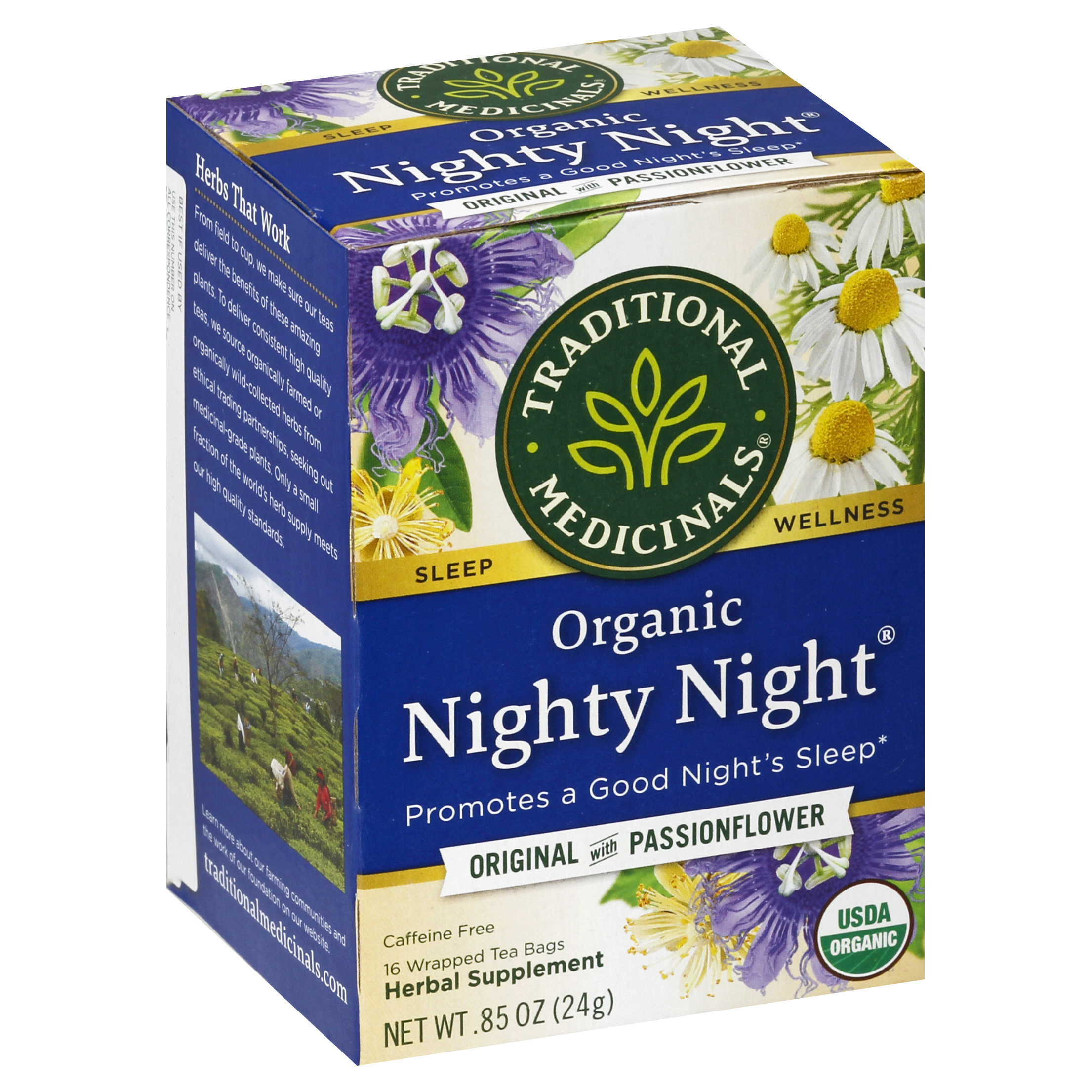 Traditional Medicinals Tea Bags Organic Nighty Night Herbal Supplement