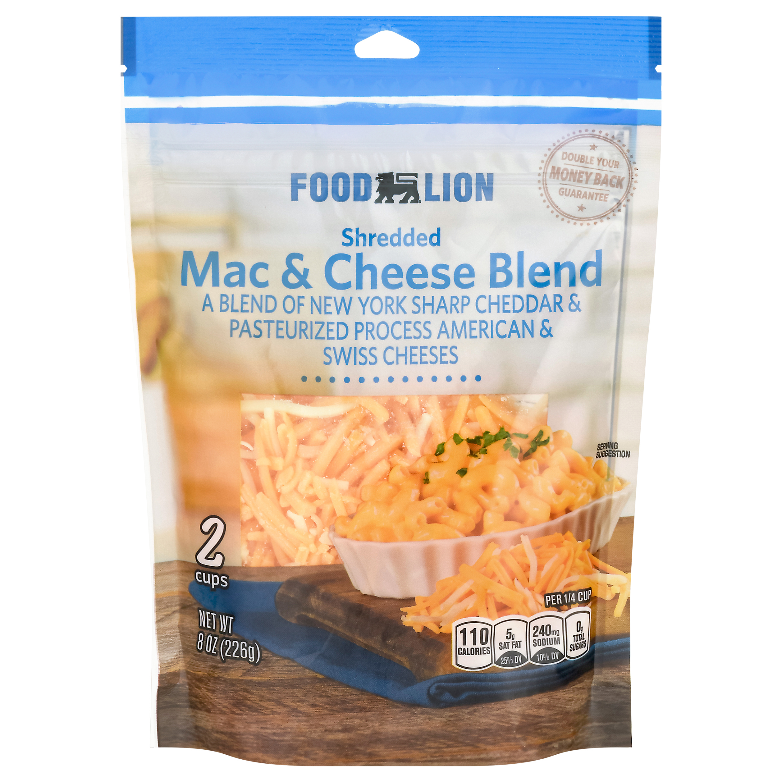 Food Lion Mac & Cheese Blend Shredded Cheese 8 oz