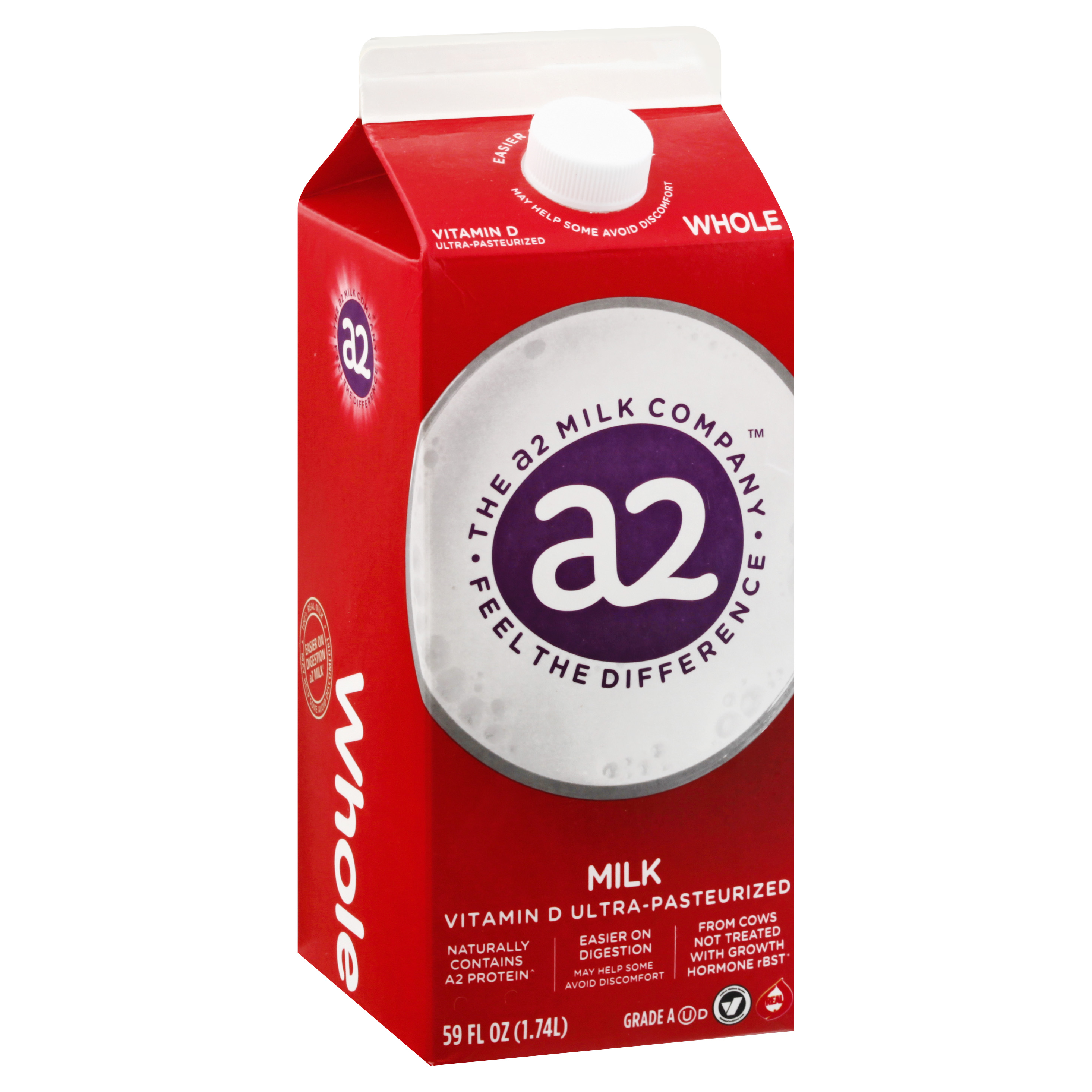 a2 Milk Ultra-Pasteurized Whole Milk