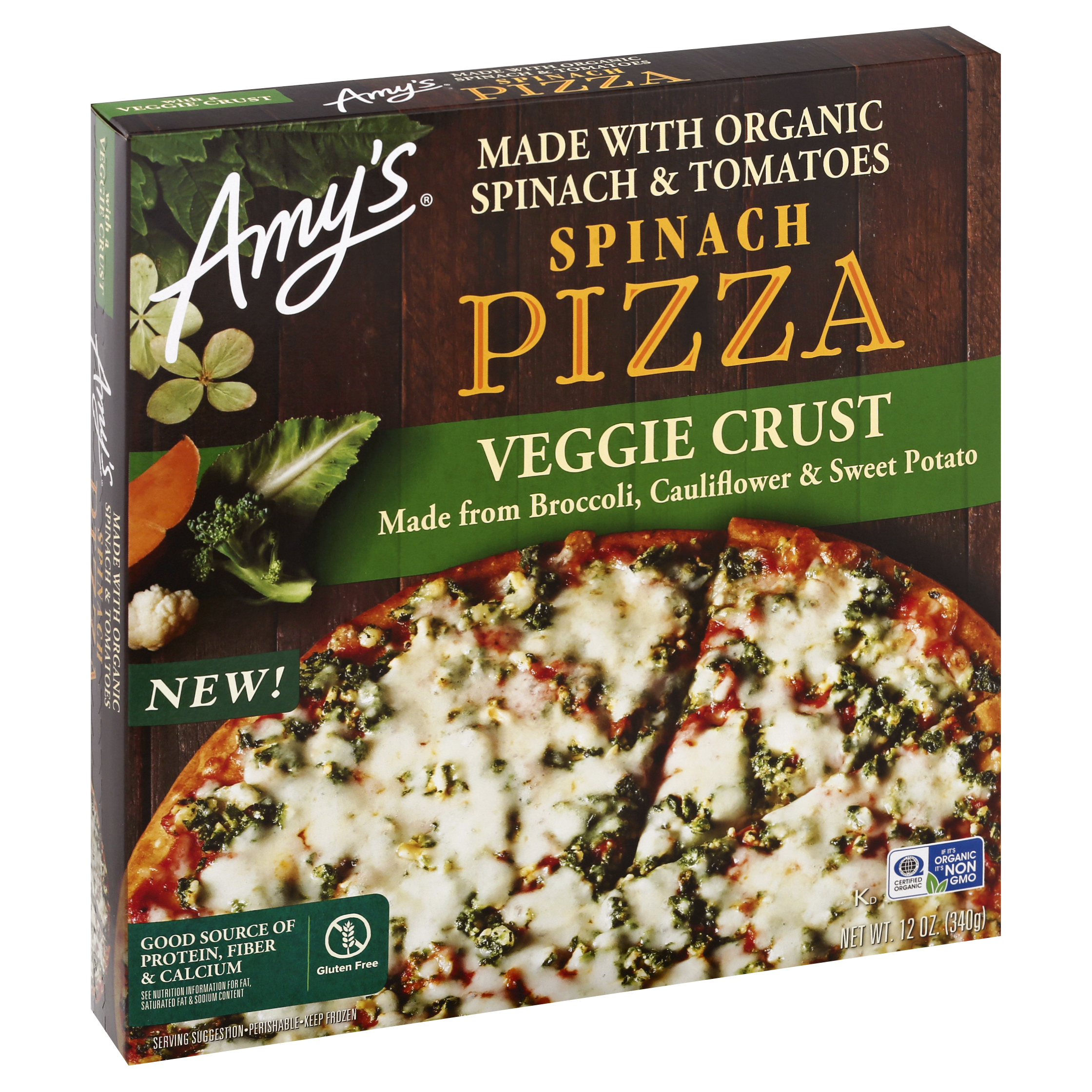 Amy's Spinach Veggie Crust Pizza