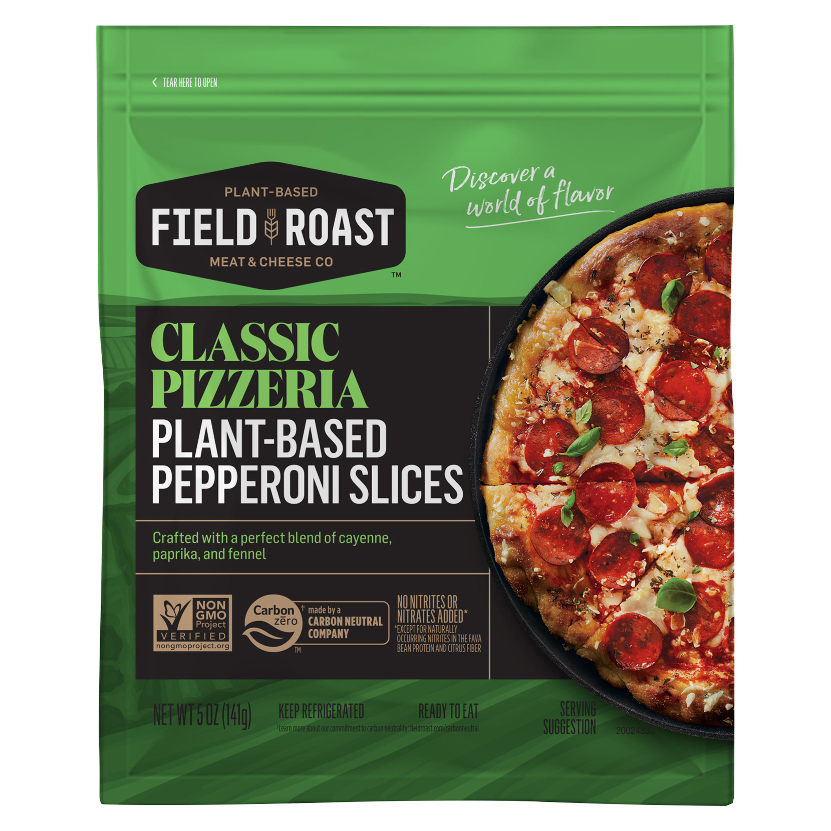 Field Roast Classic Pizzeria Plant-Based Pepperoni Slices