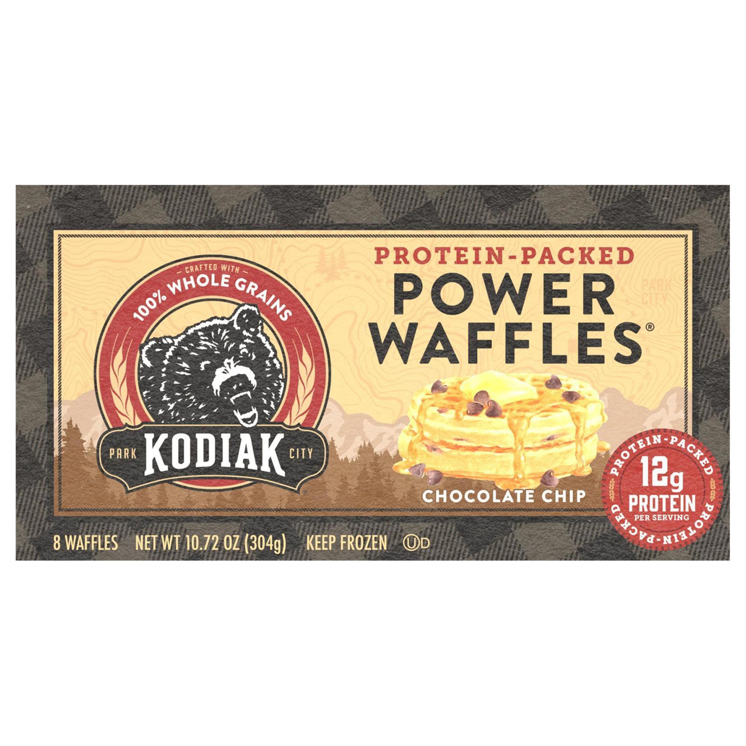 Power Waffles, Chocolate Chip, 10.72oz/8ct