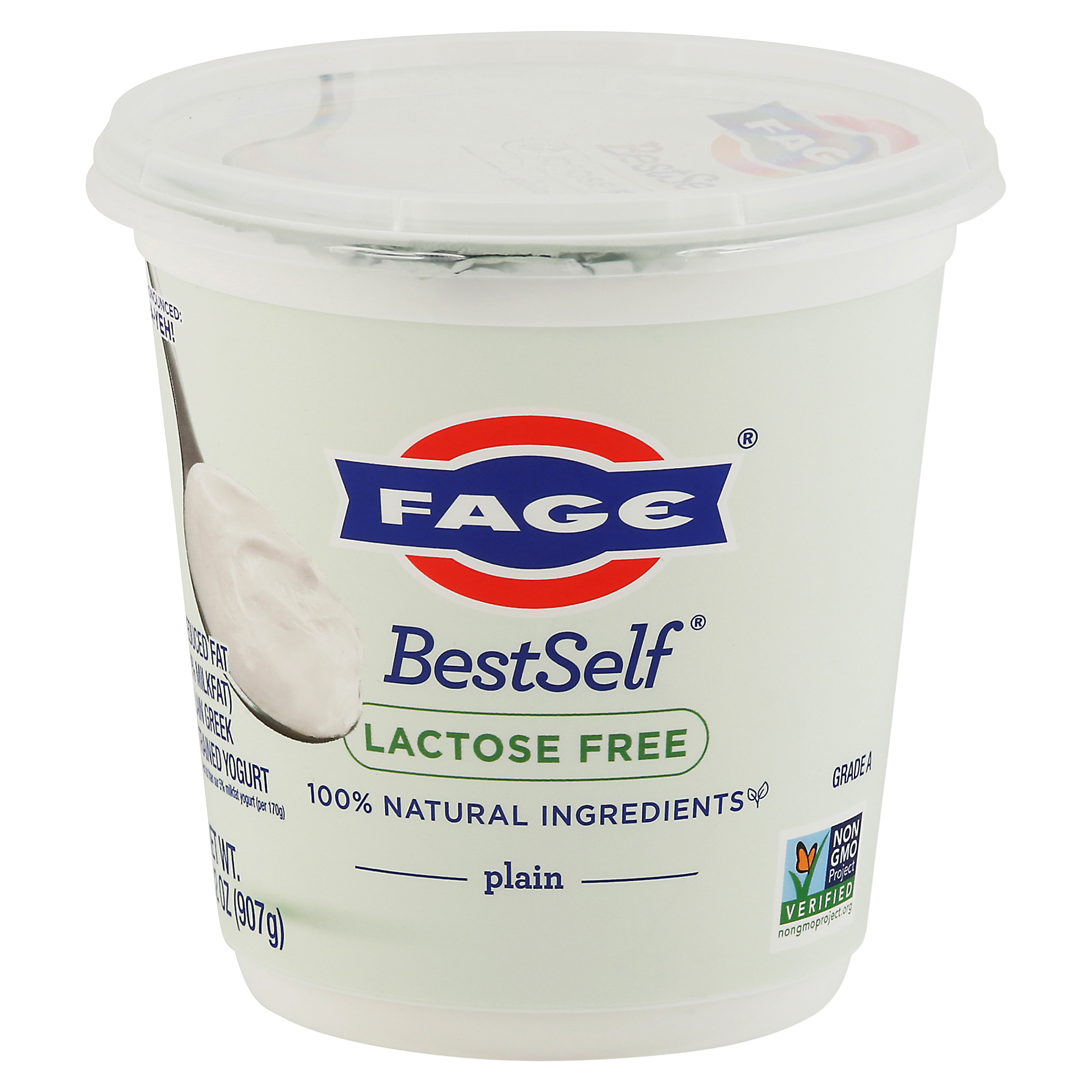 Fage BestSelf Lactose Free Reduced Fat Greek Strained Plain Yogurt