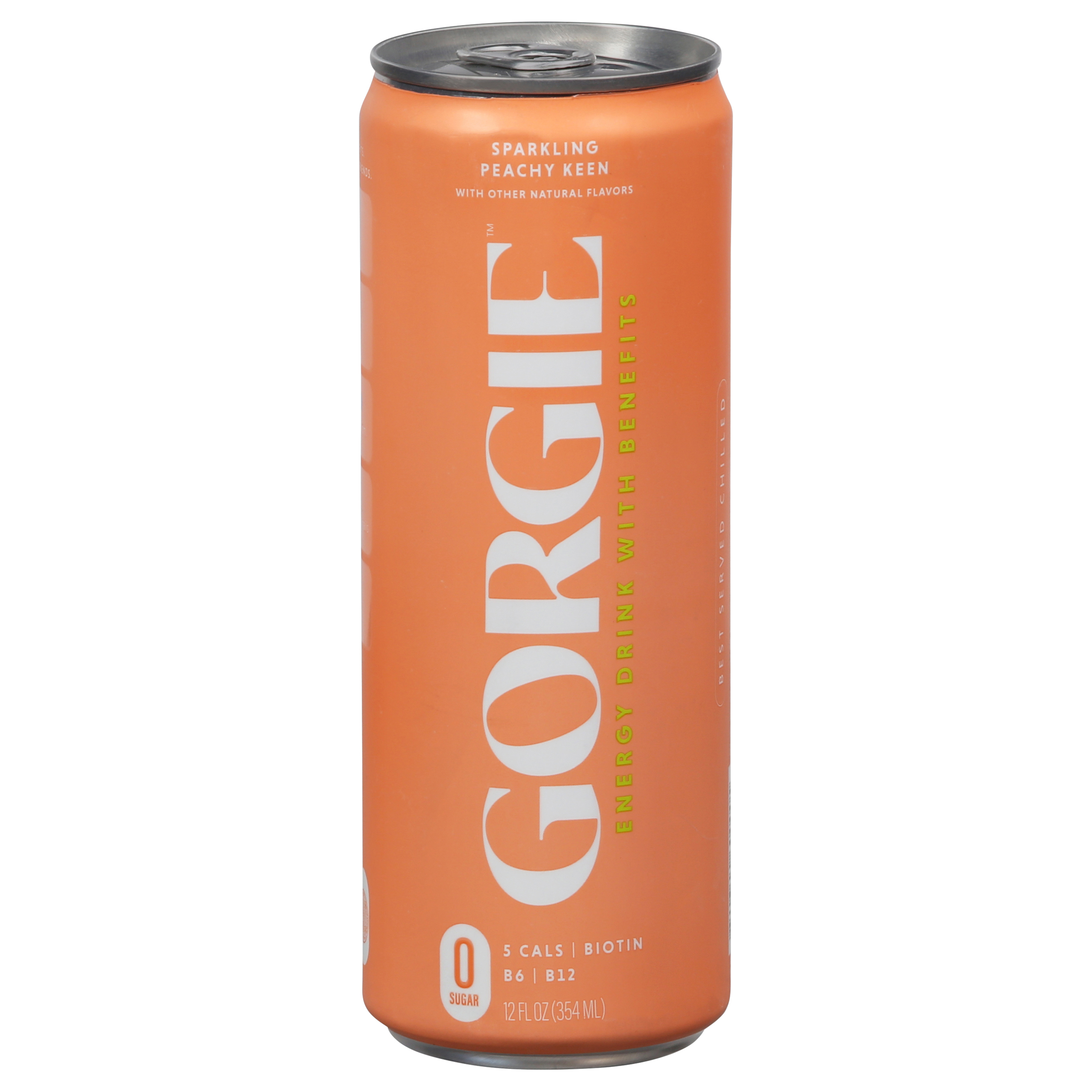 Gorgie Sparkling Peachy Keen Energy Drink with Benefits