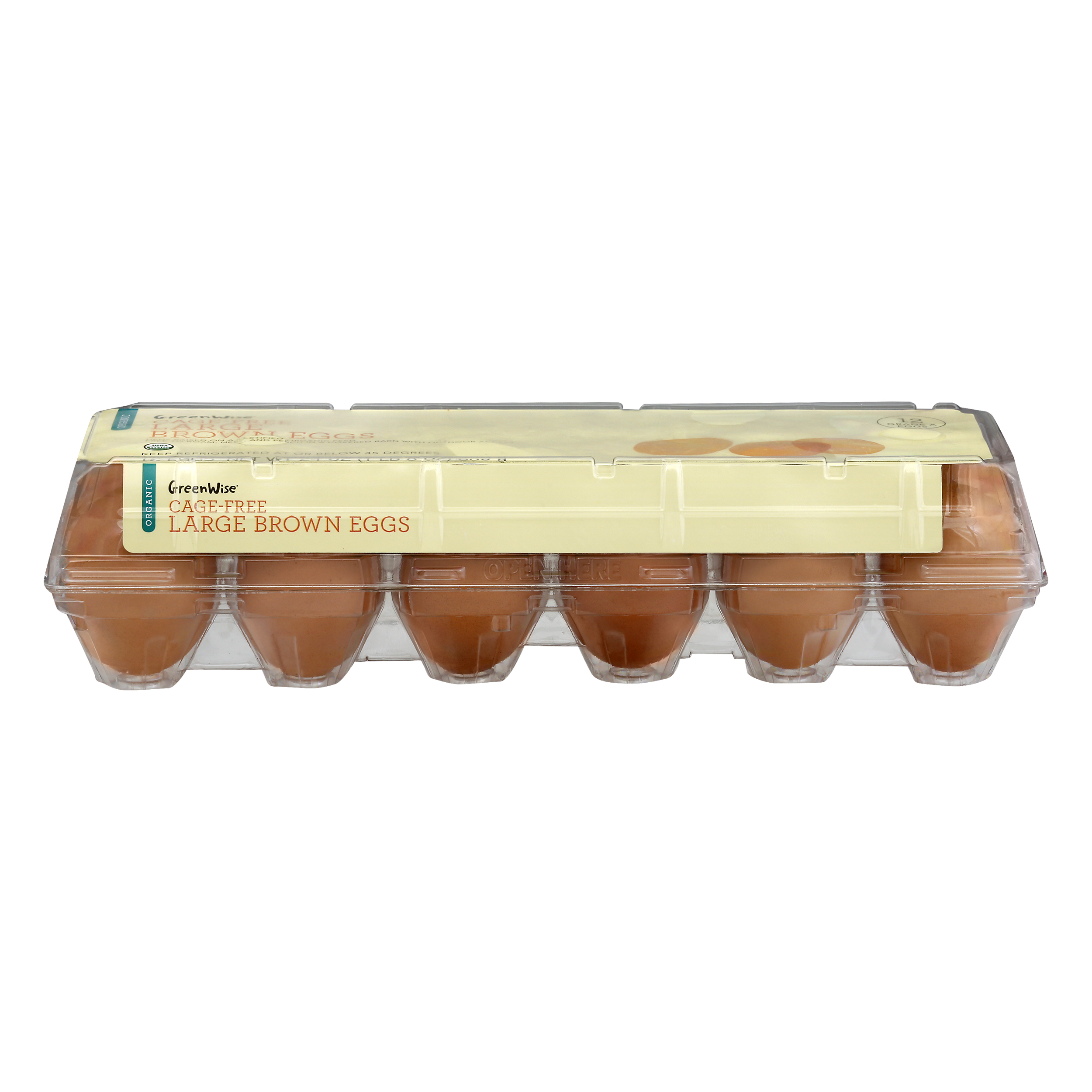 GreenWise Organic CageFree Large Brown Eggs 12 ea CARTON