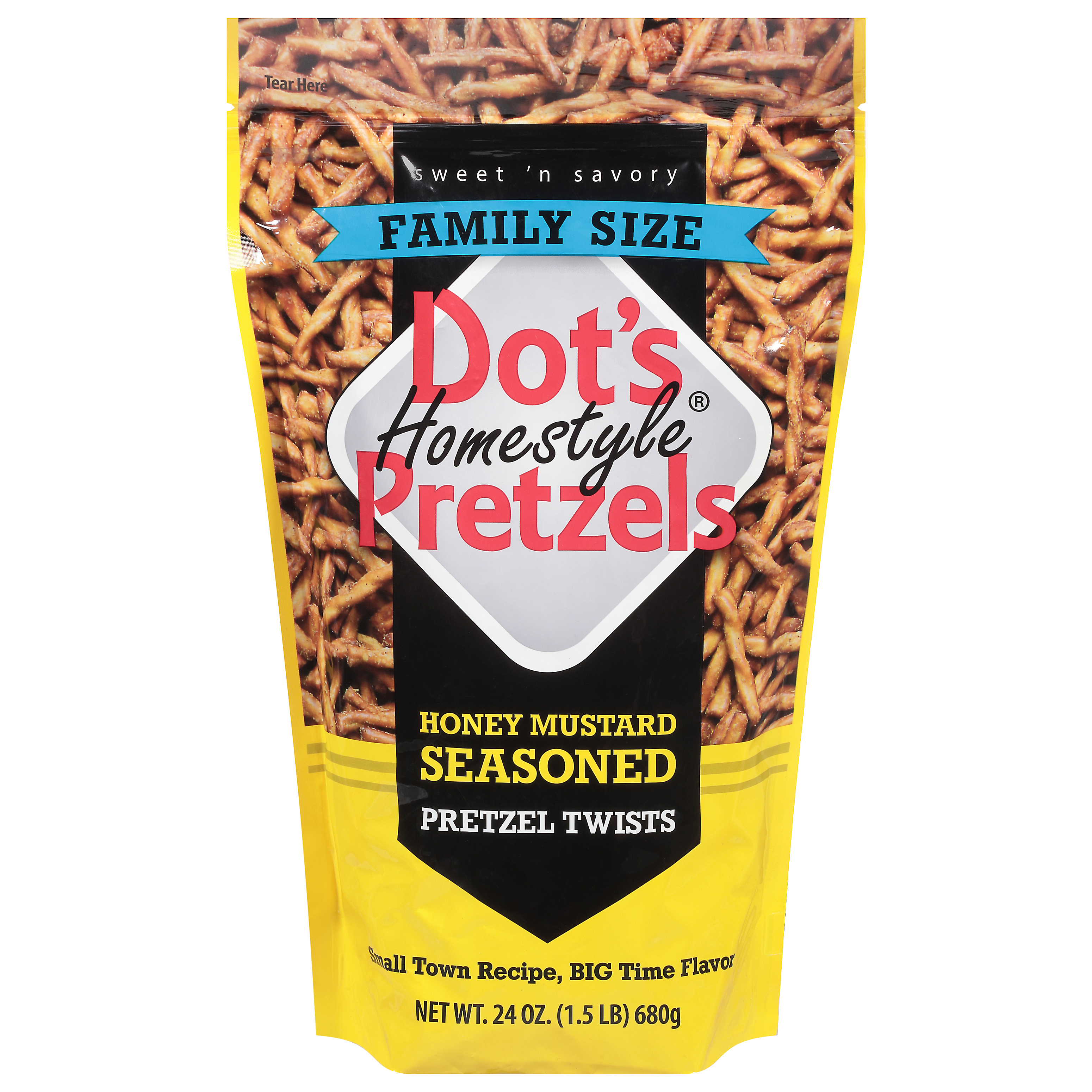 Dot's Homestyle Pretzels Honey Mustard Seasoned Pretzel Twists Family Size